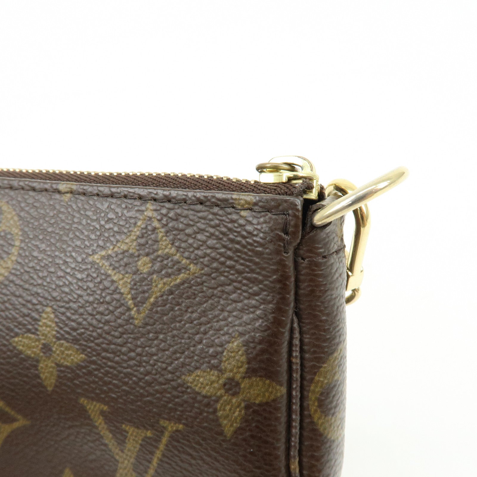 Louis Vuitton Monogram Mini Pochette Accessoires Hand Bag M58009