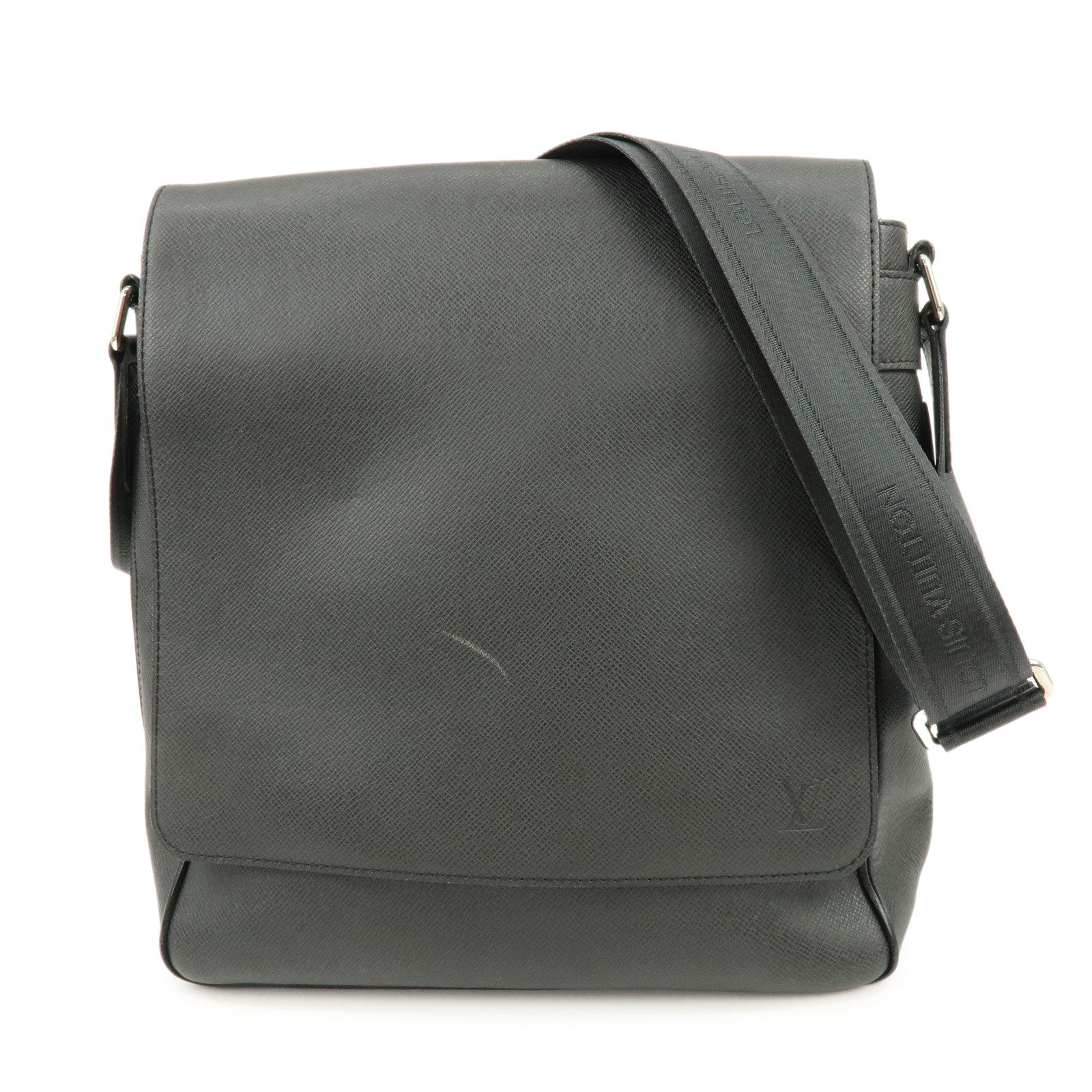 Louis Vuitton Taiga Leather Romain Shoulder Bag Ardoise M32852