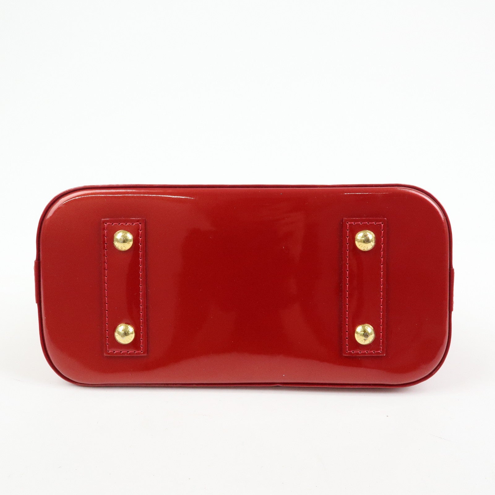 Louis Vuitton Monogram Vernis Alma BB 2Way Bag Red M91606