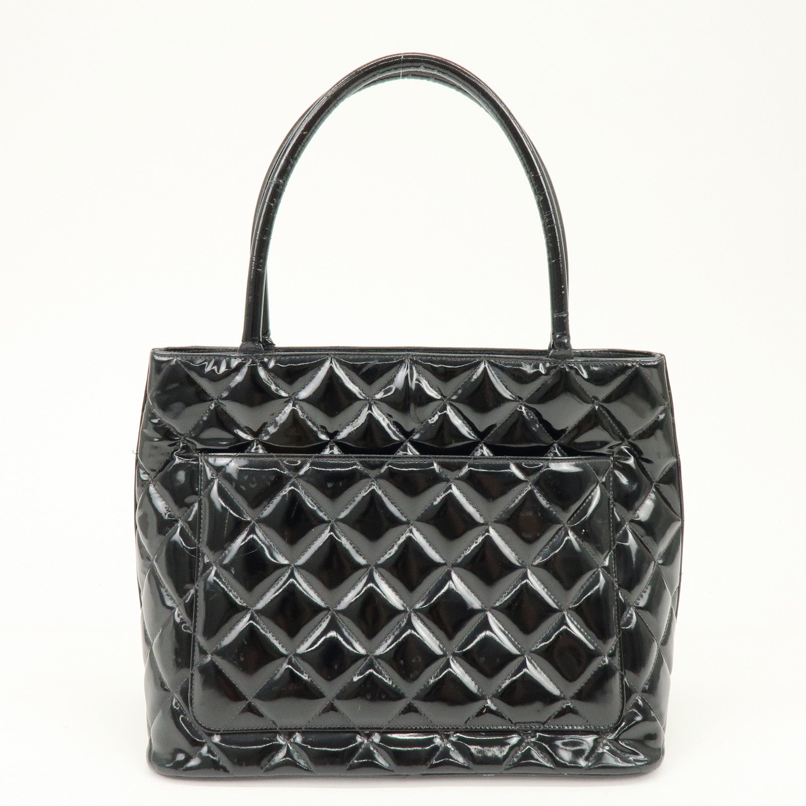 CHANEL Matelasse COCO Mark Medallion Tote Bag Hand Bag A01804