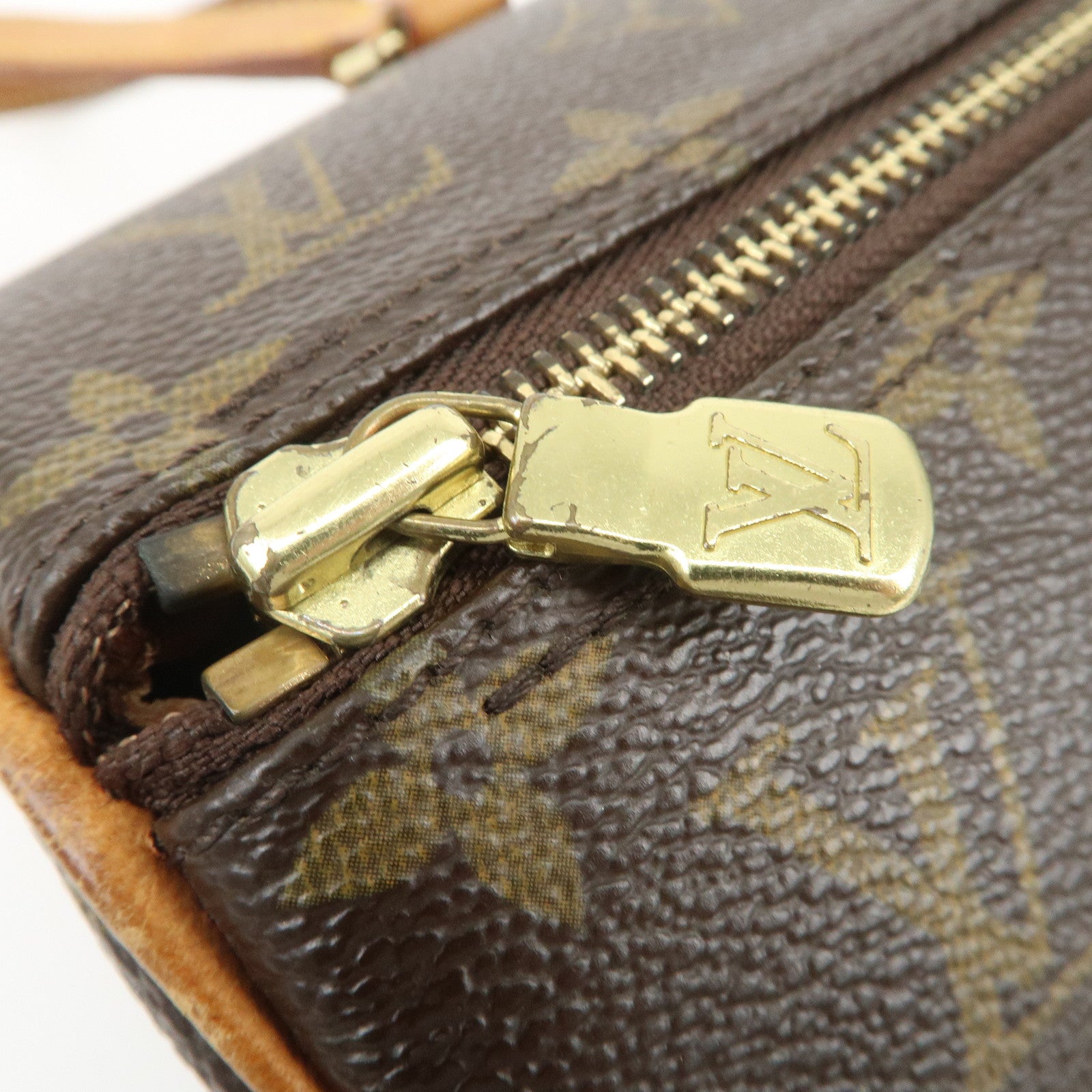 Louis Vuitton Monogram Papillon 30 Hand Bag Brown M51385