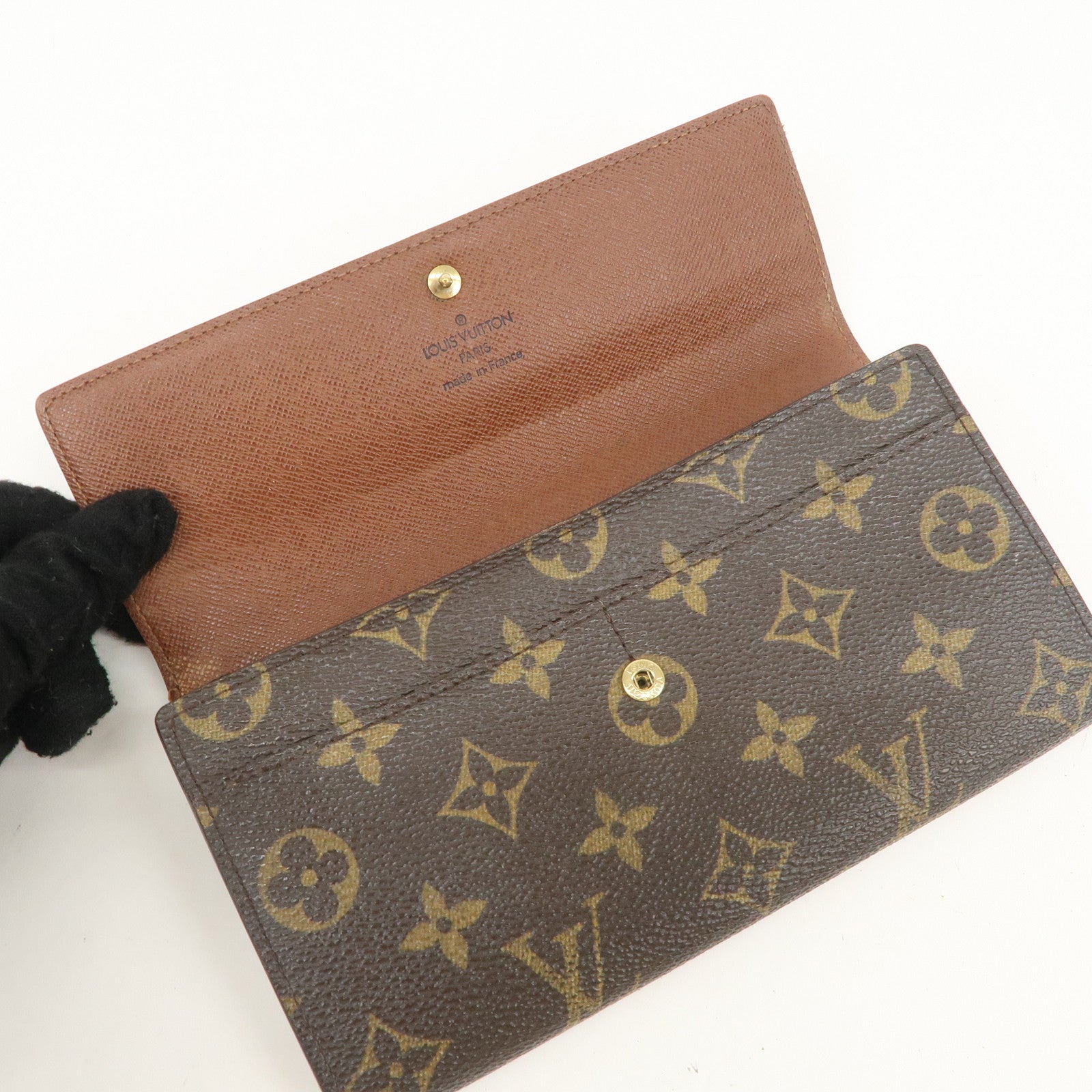Louis Vuitton Set of 3 Monogram Long Wallet M60017 M61200 M61726 Used