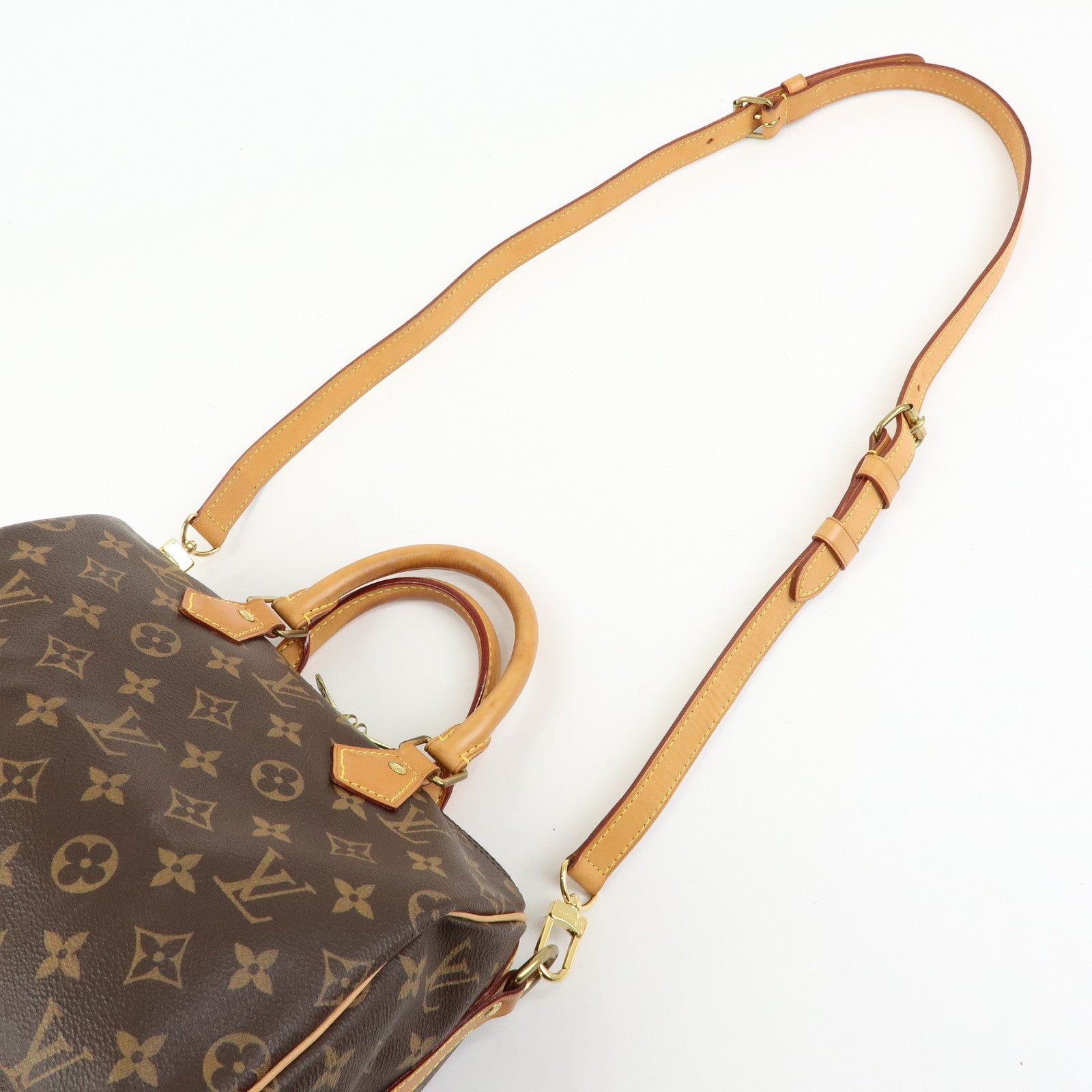 Louis Vuitton Monogram Speedy Bandouliere 25 Brown M41113