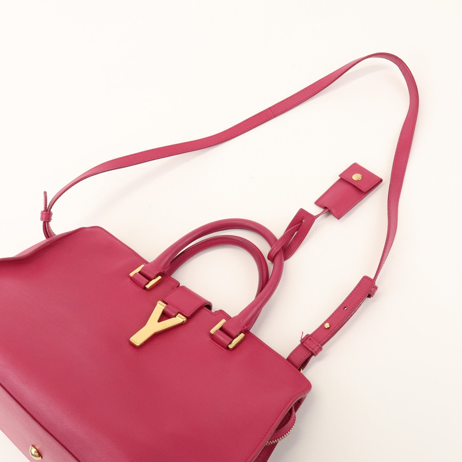 SAINT LAURENT PARIS Petit Cabas Y Line Leather 2Way Bag 311210