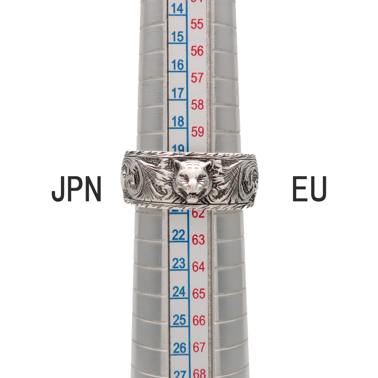 GUCCI Tiger Head Ring SV925 Silver #22 US9.5 EU61 HK21 433571