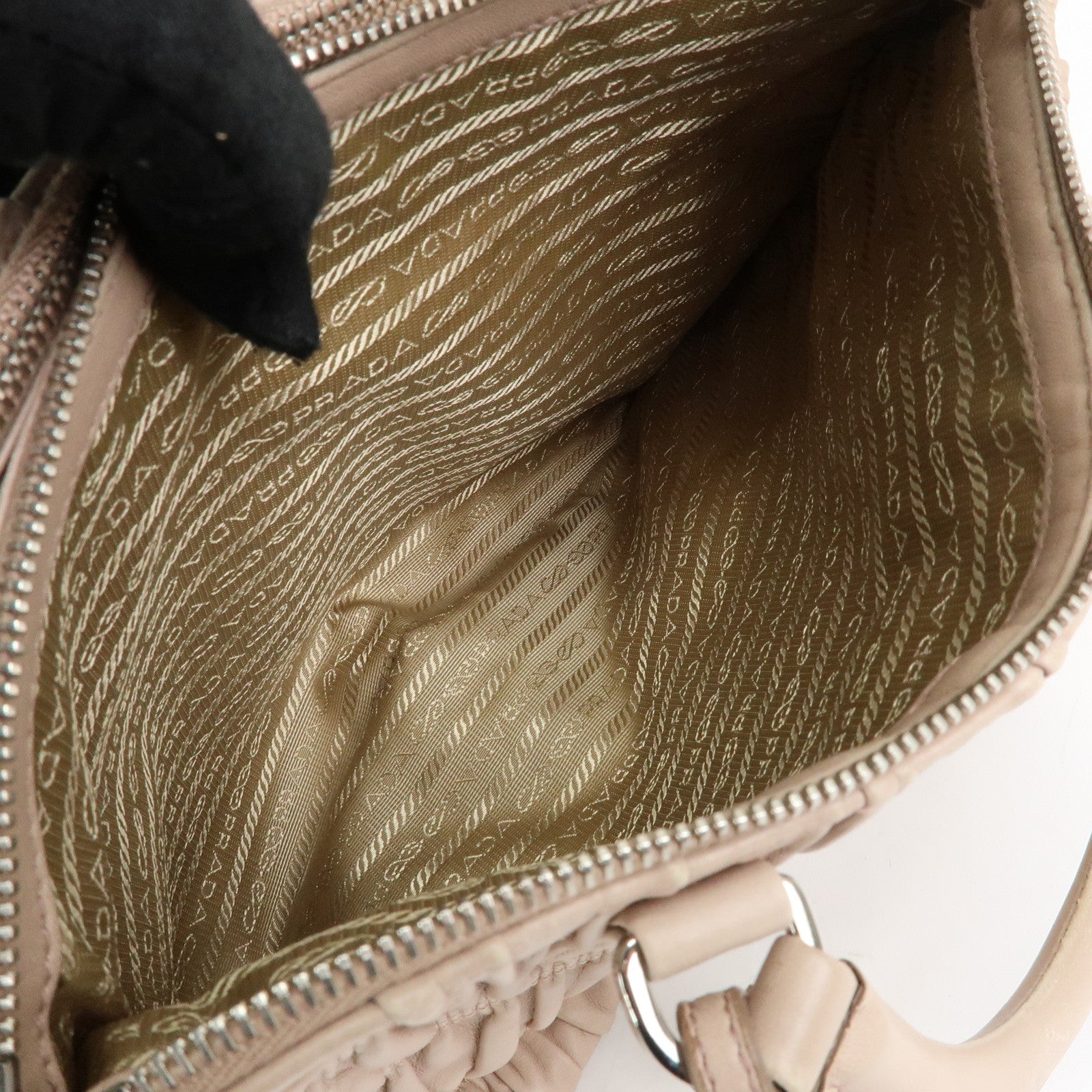 PRADA Nappa Gaufure Leather 2Way Hand Bag Shoulder Bag B2599L