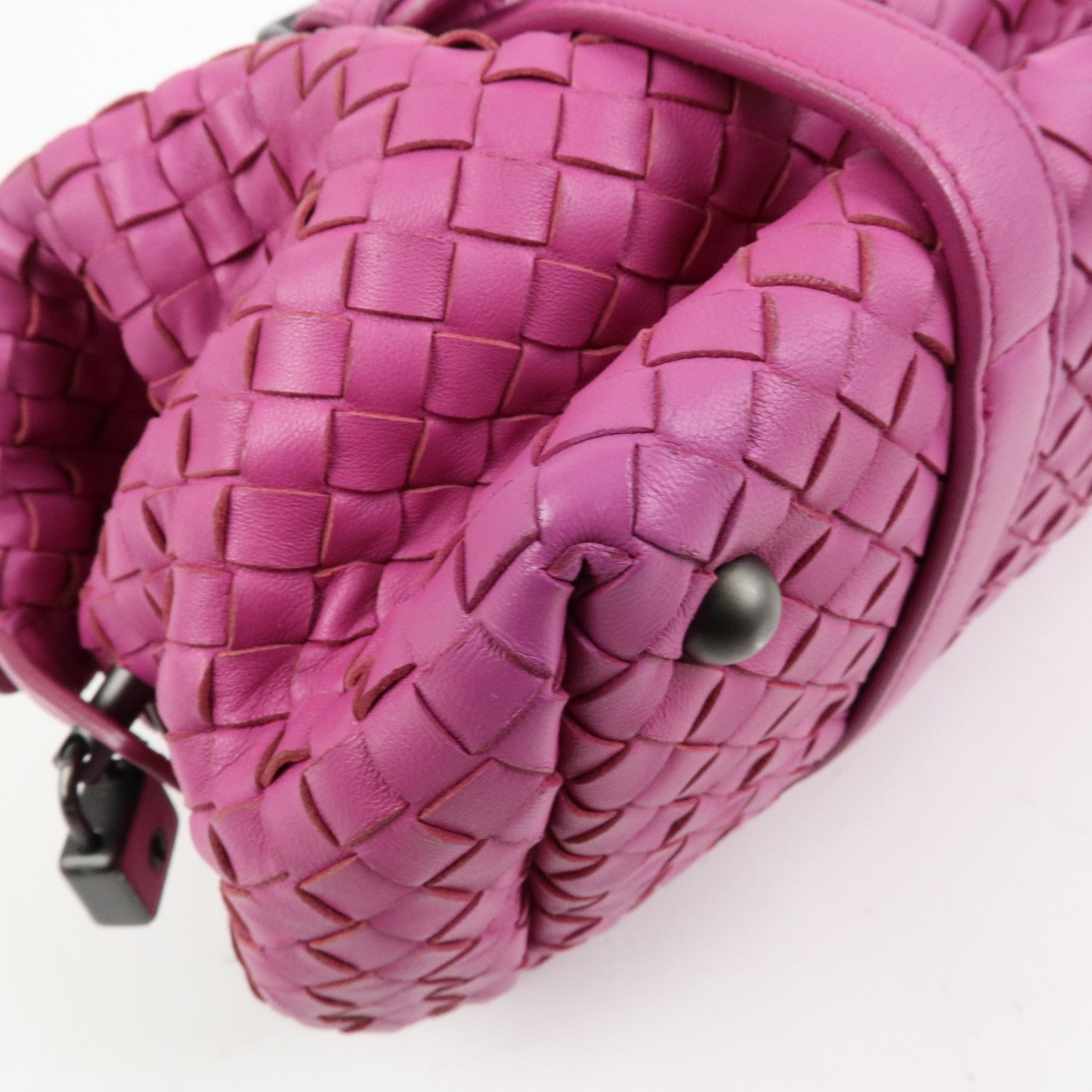 BOTTEGA VENETA Intrecciato Nappa Leather Boston Bag Pink 272801