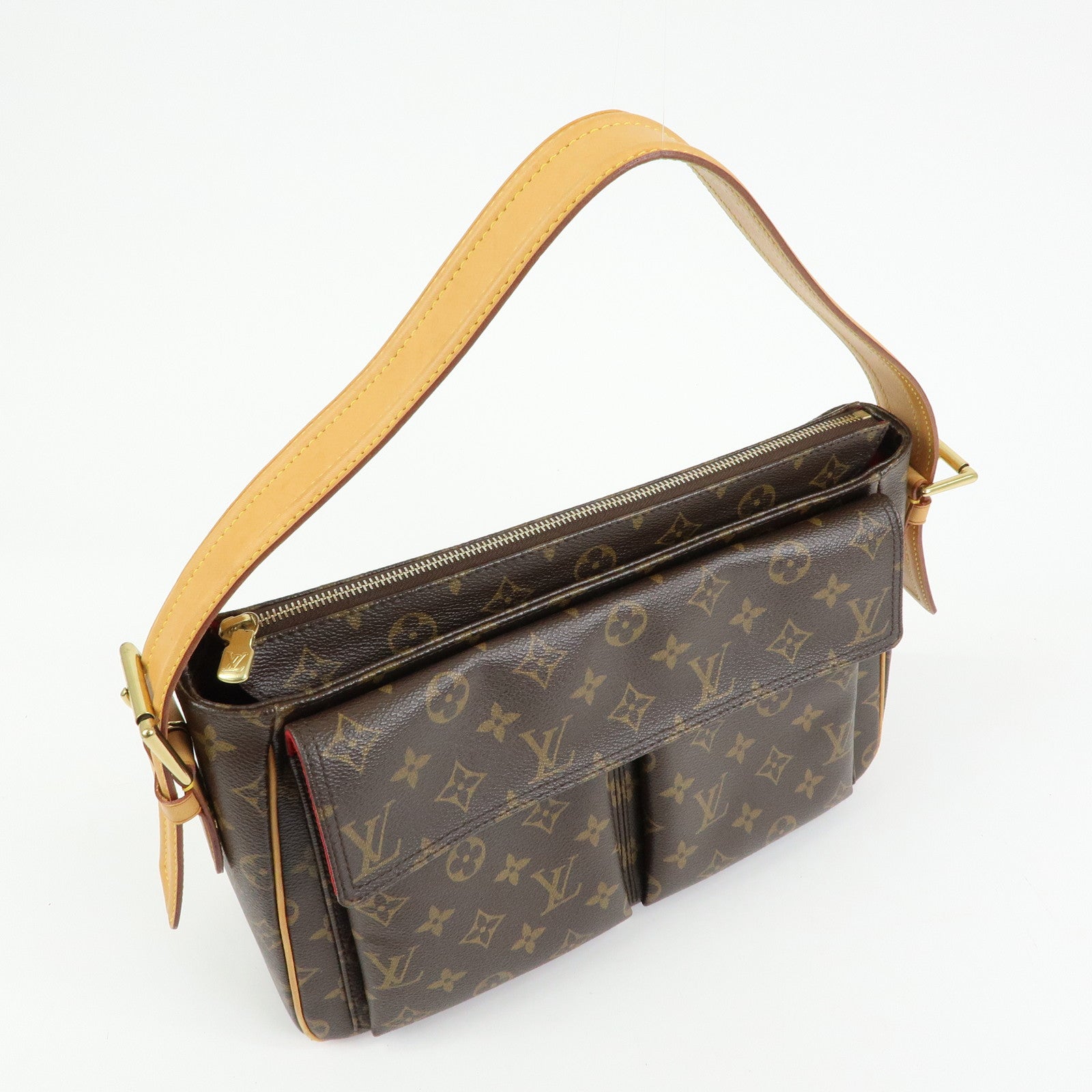 Louis Vuitton Monogram Viva Cite GM Shoulder Bag Brown M51163