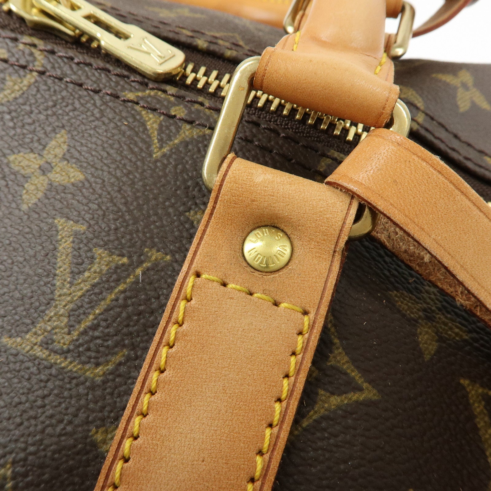 Louis Vuitton Monogram Keep All 50 Boston Bag Hand Bag Brown M41426