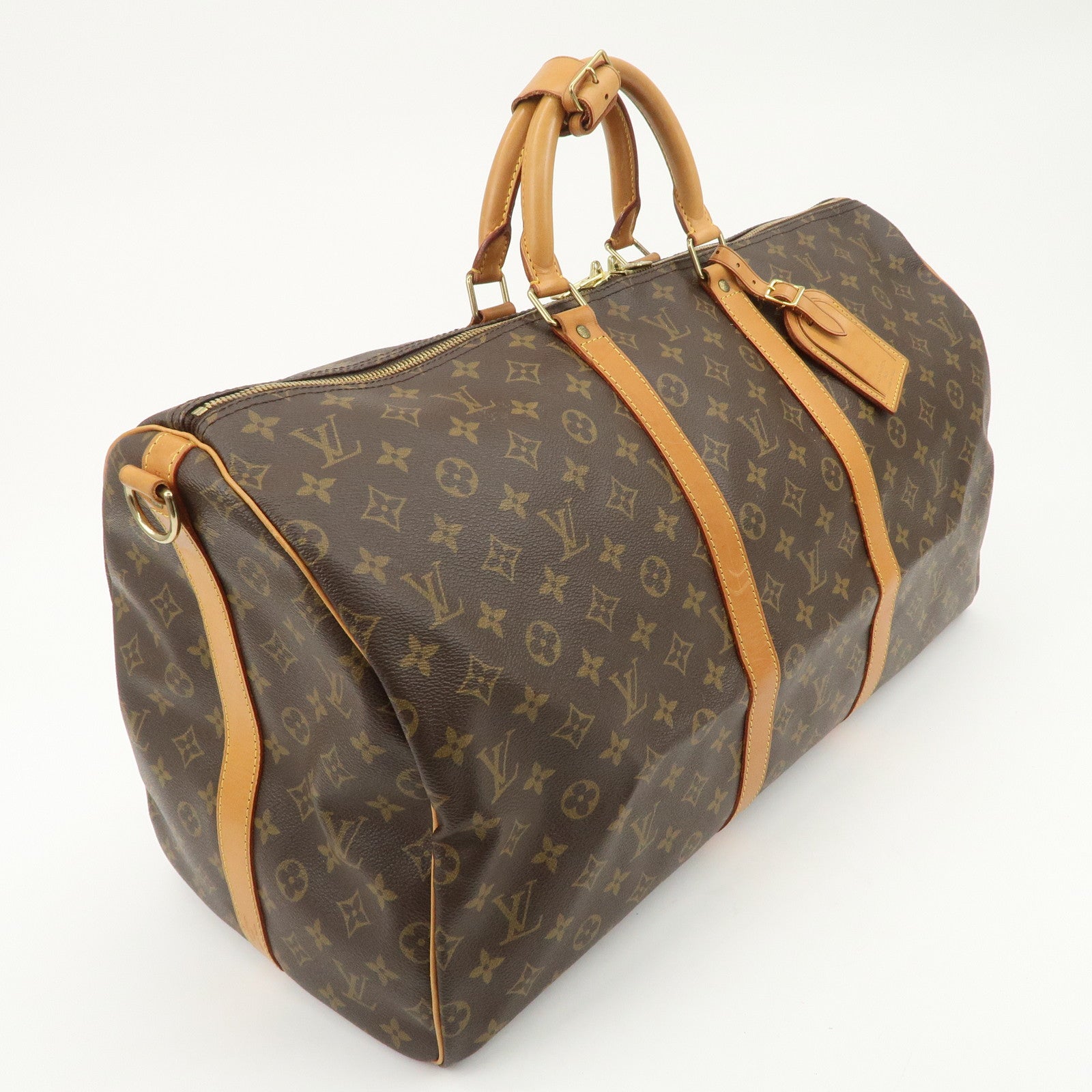 Louis Vuitton Monogram Keep All Bandouliere 55 Boston Bag M41414