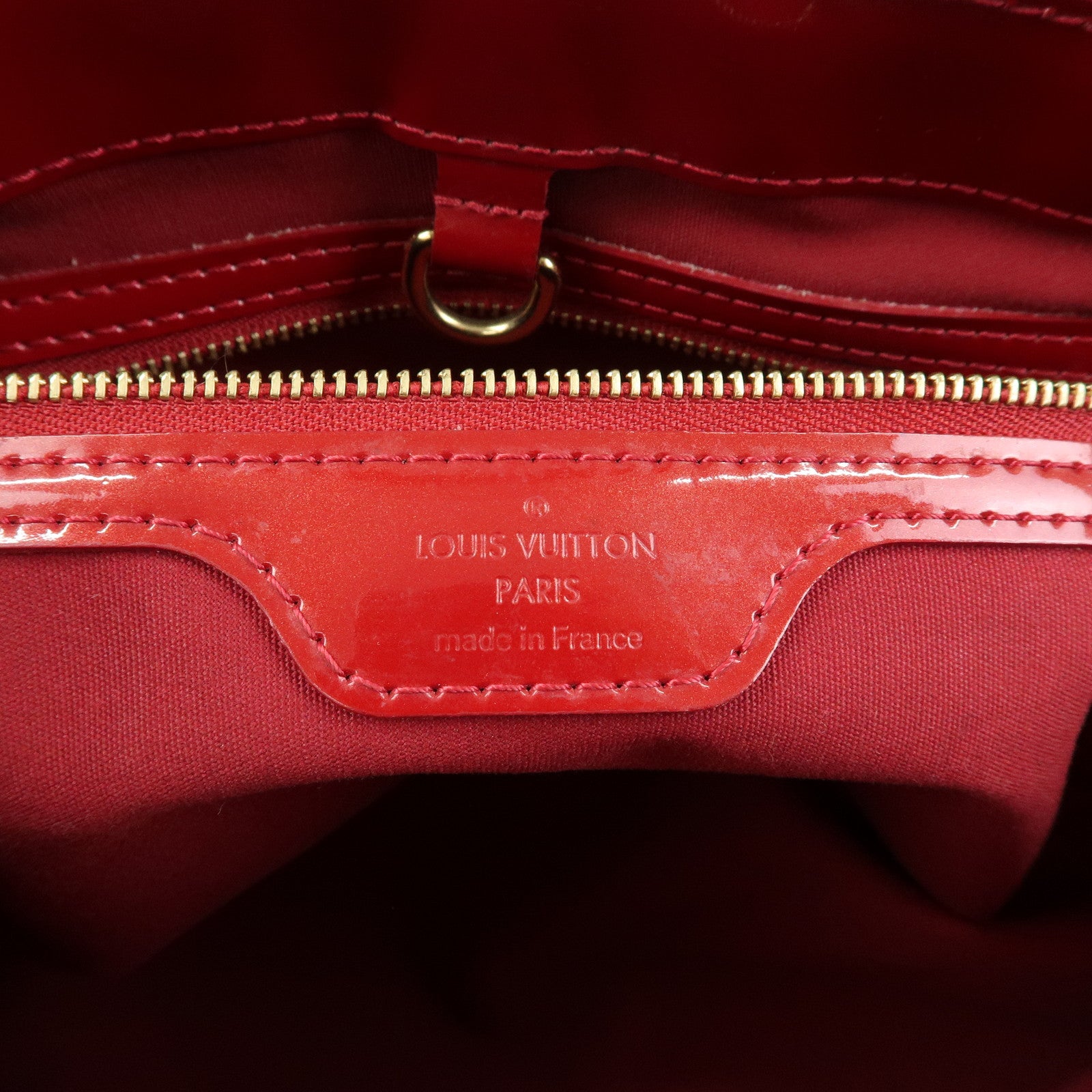 Louis Vuitton Monogram Vernis Wilshire PM Hand Bag Red M93642
