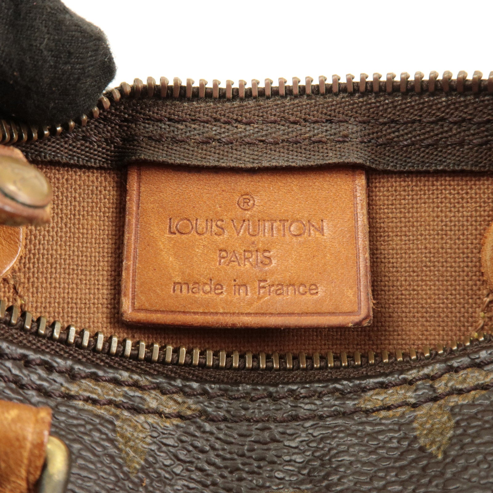 Louis Vuitton Monogram Mini Speedy Hand Bag Brown M41534 Used