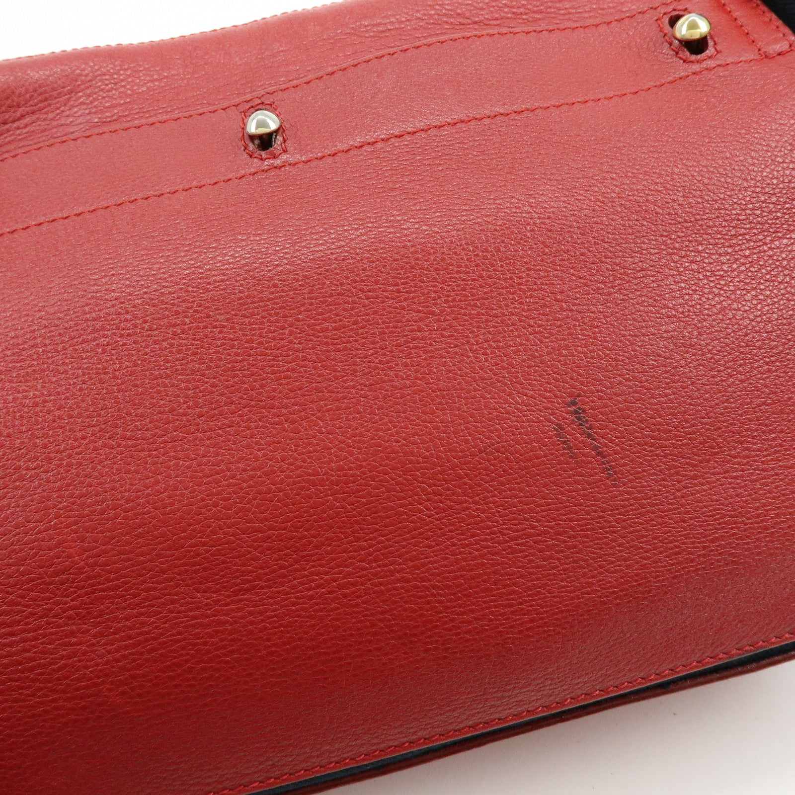 SAINT LAURENT PARIS Muse Two Leather Shoulder Bag Red 265707