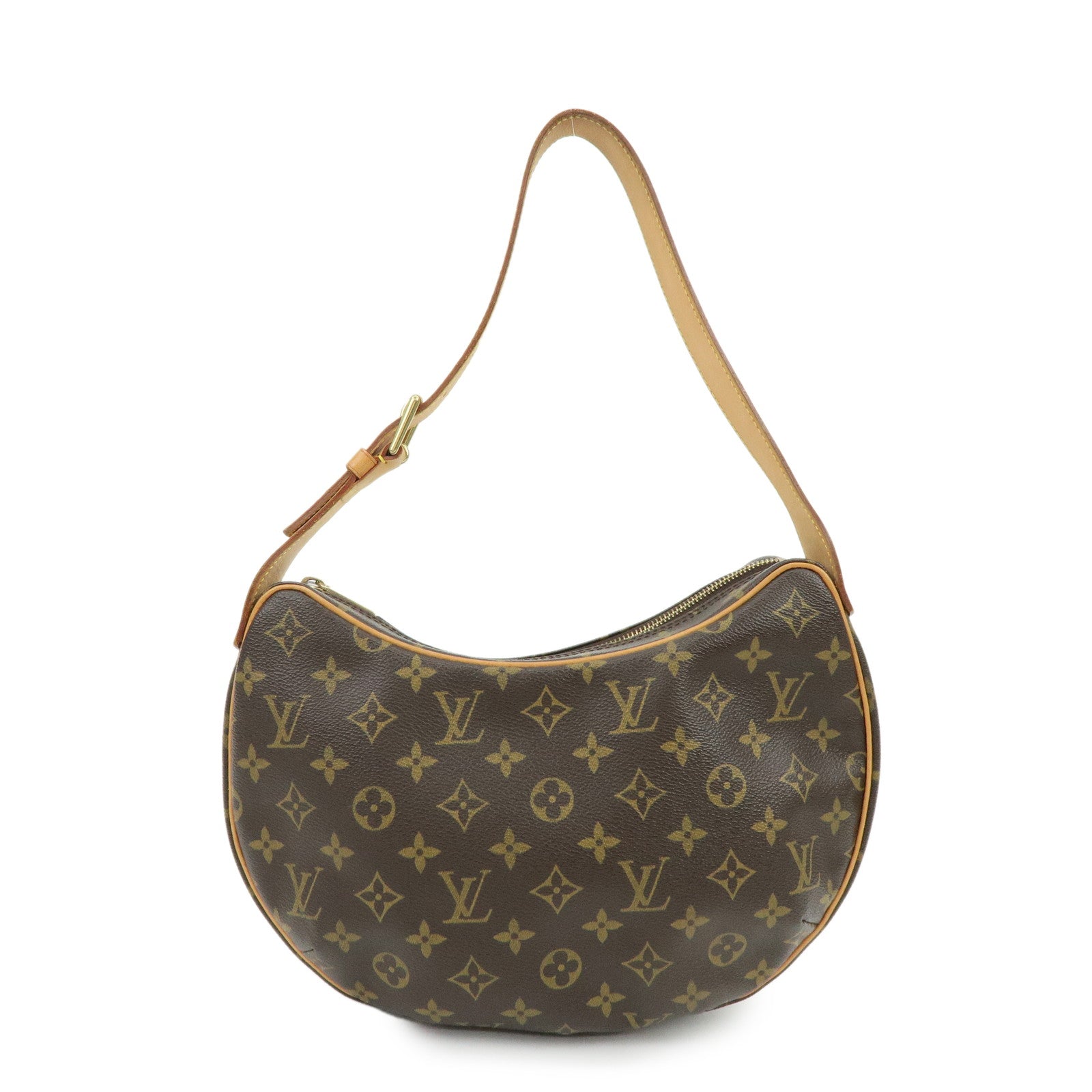 Louis Vuitton Monogram Croissant MM Shoulder Bag Brown M51512