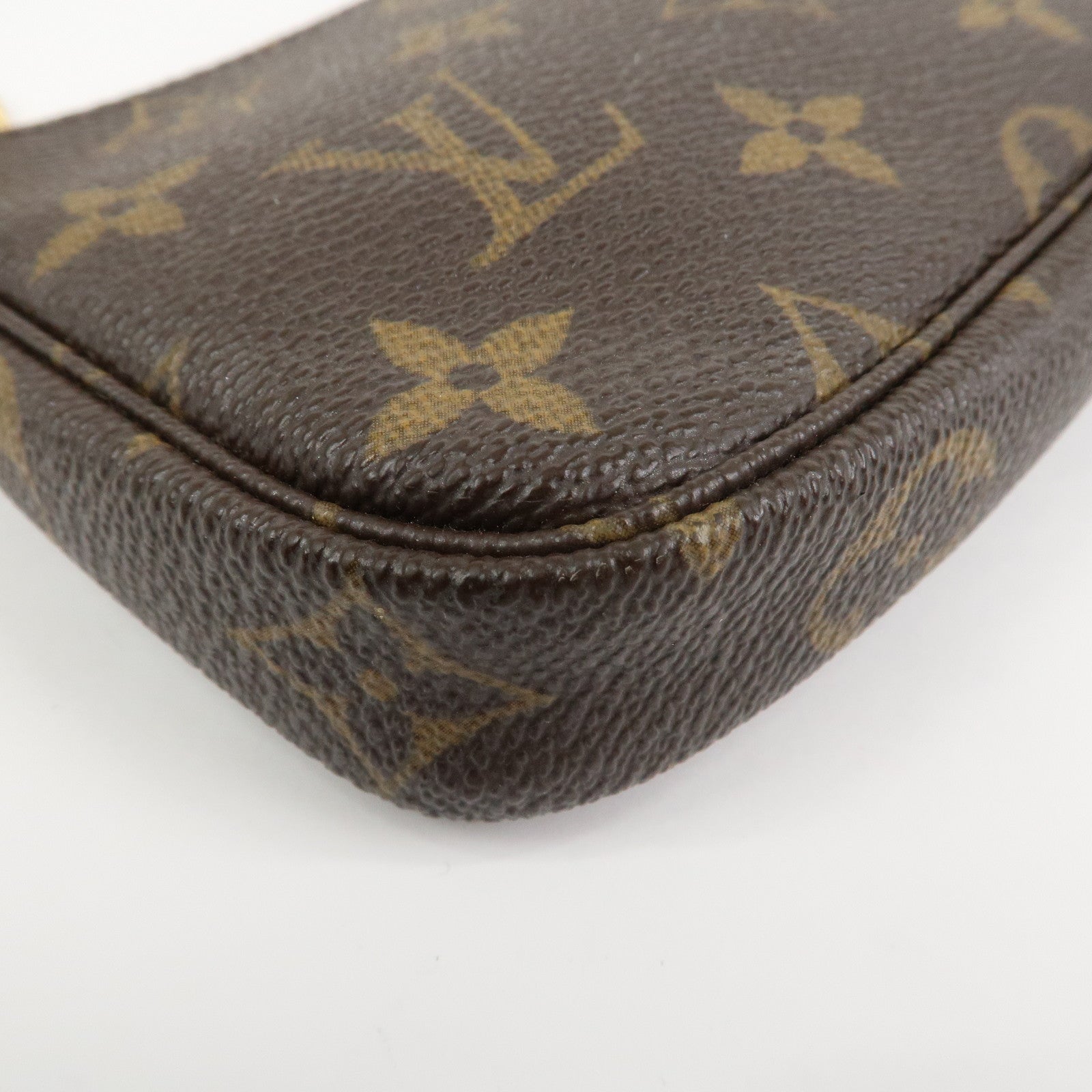 Louis Vuitton Monogram Mini Pochette Accessoires Hand Bag M58009