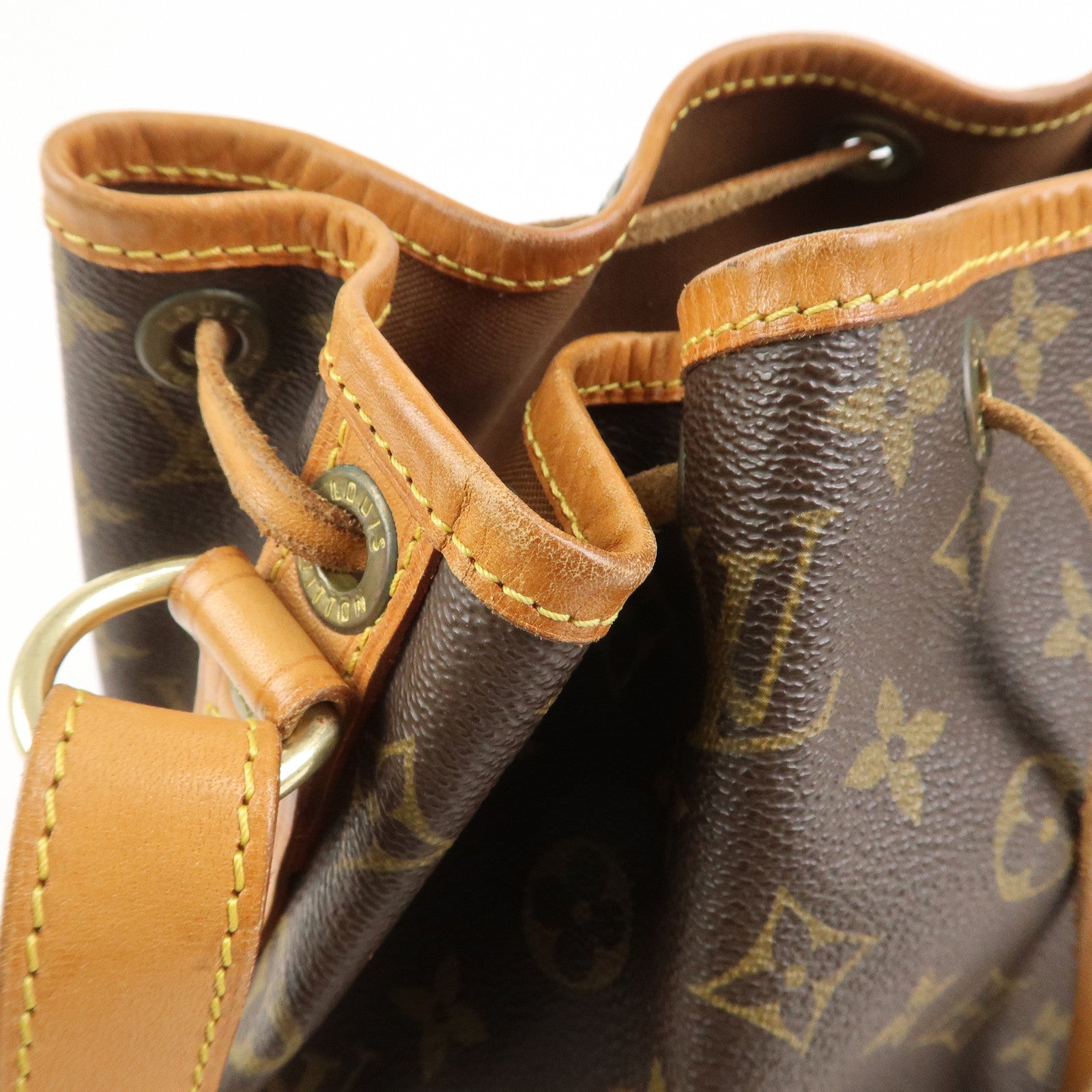 Louis Vuitton Monogram Petit Noe Shoulder Bag Brown M42226