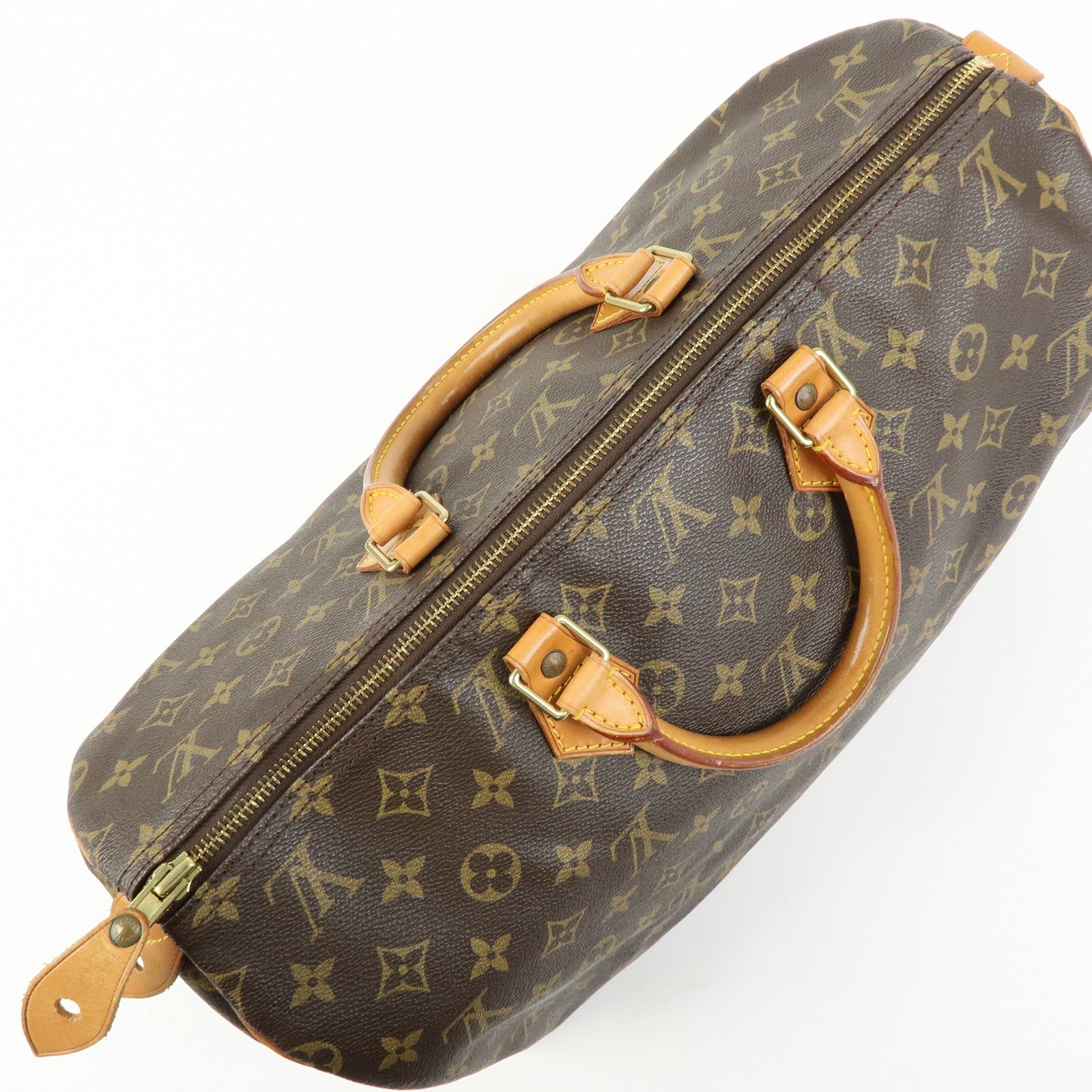 Louis Vuitton Monogram Speedy 40 Hand Bag Boston Bag Brown M41522