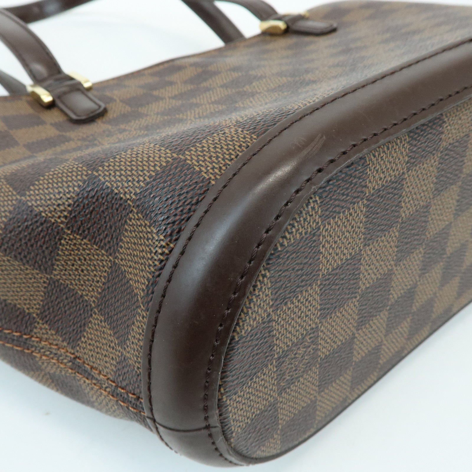 Louis Vuitton Damier Manosque PM Canvas Tote Bag Ebene N51121