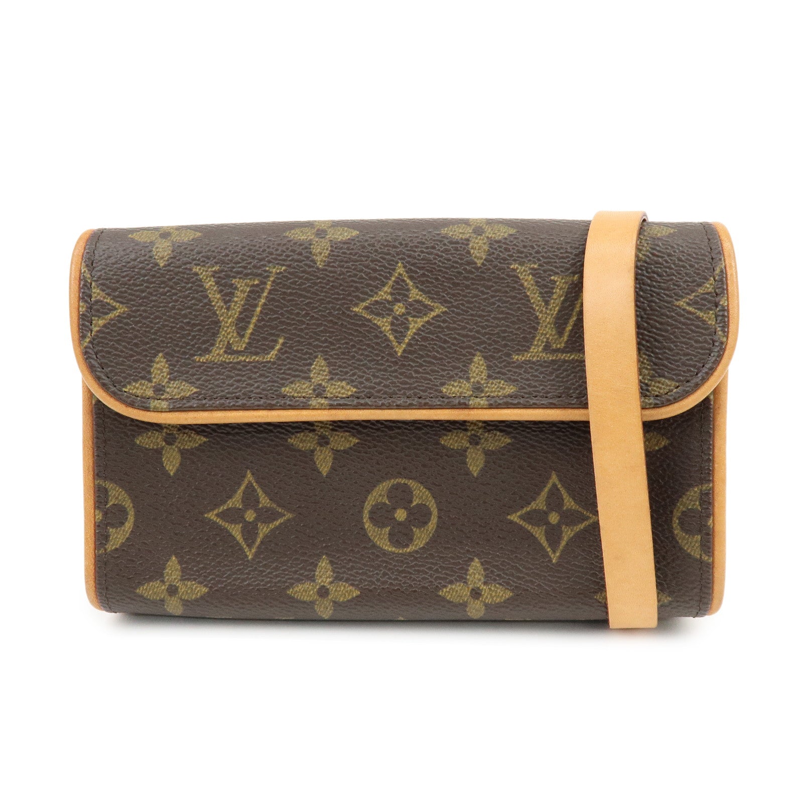 Louis Vuitton Monogram Pochette Florentine Waist Bag Belt XS M51855