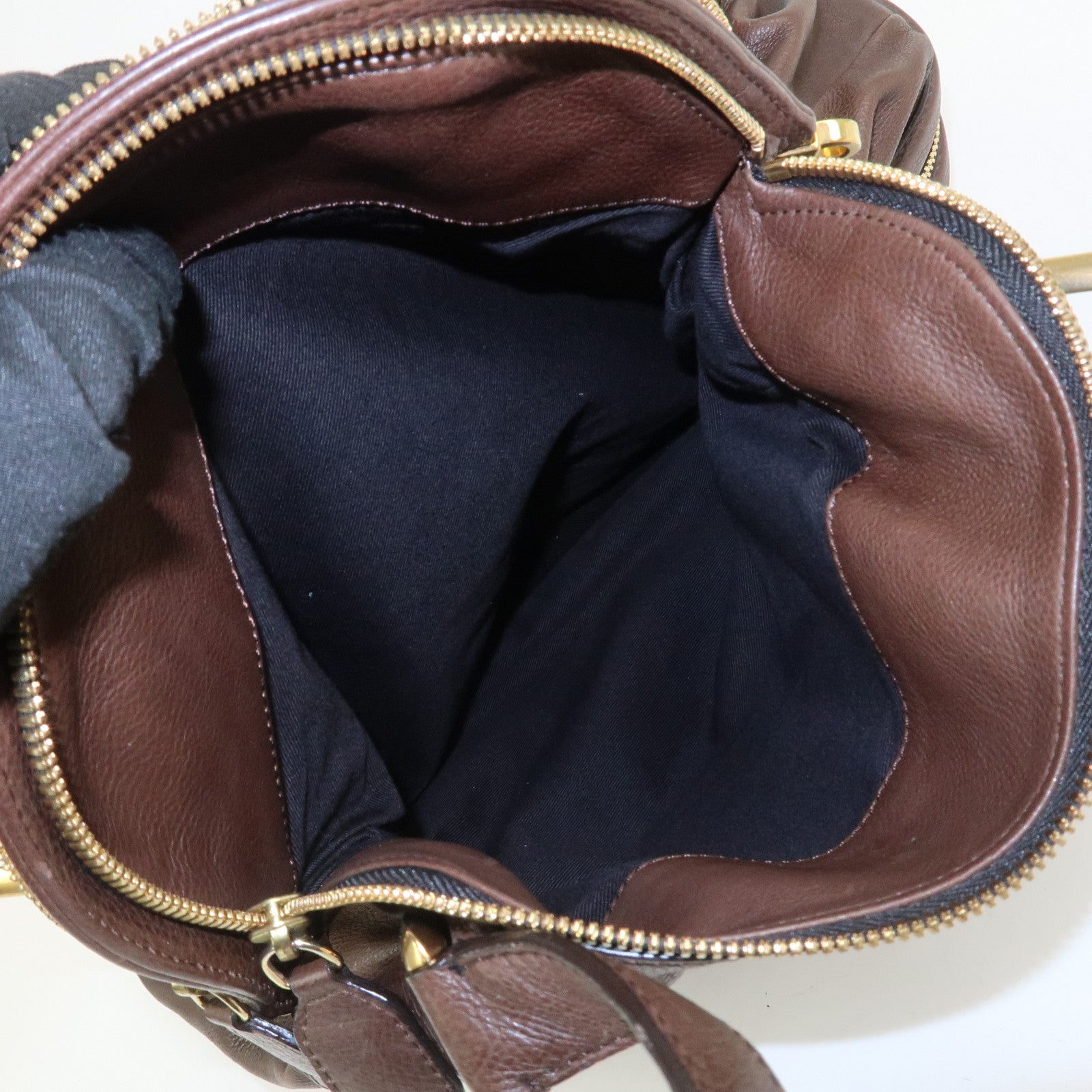 Chloe Marcie Leather 2Way Bag Shoulder Hand Bag Brown 03.10.662