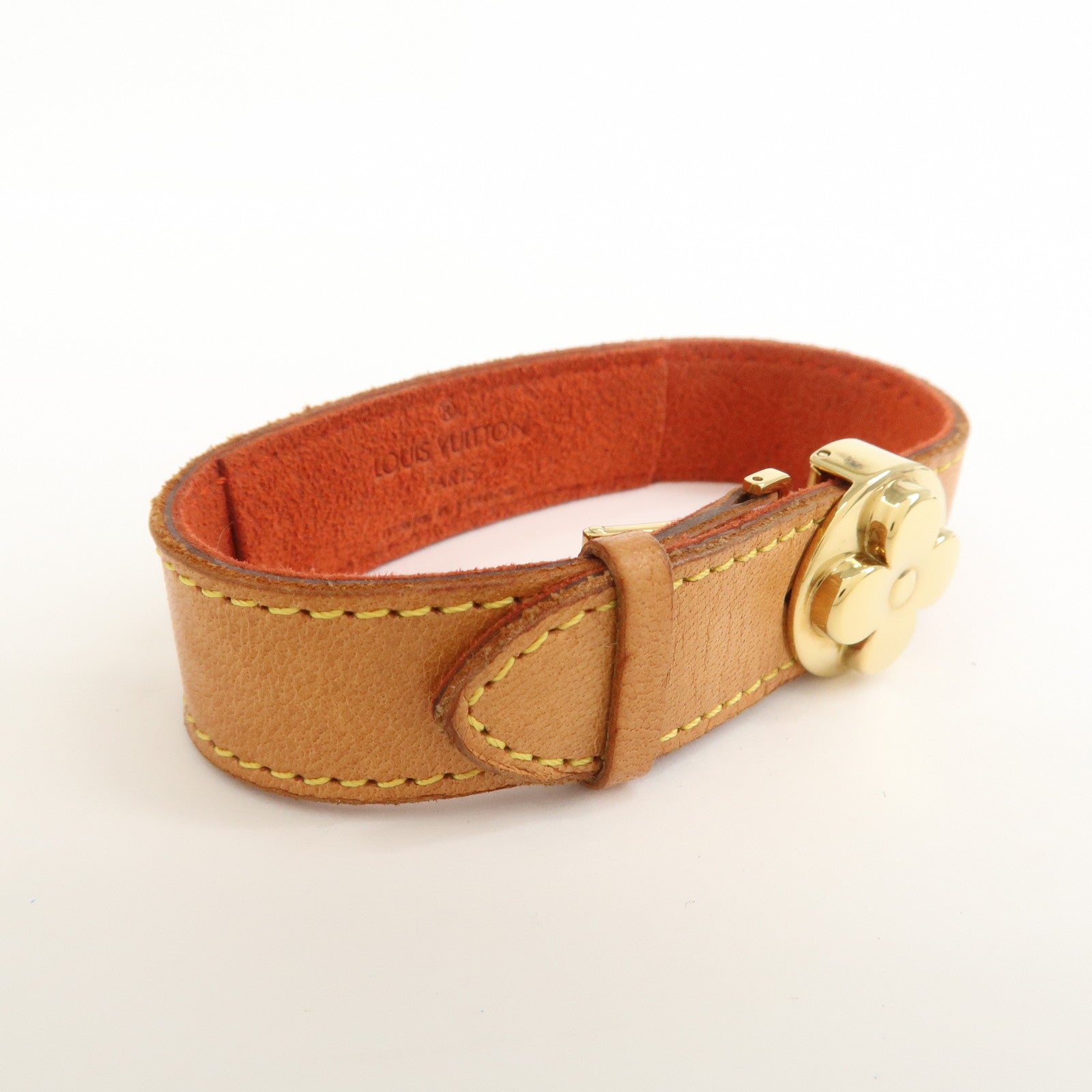 Louis Vuitton Monogram Leather Voeux Good Luck Bracelet M64448
