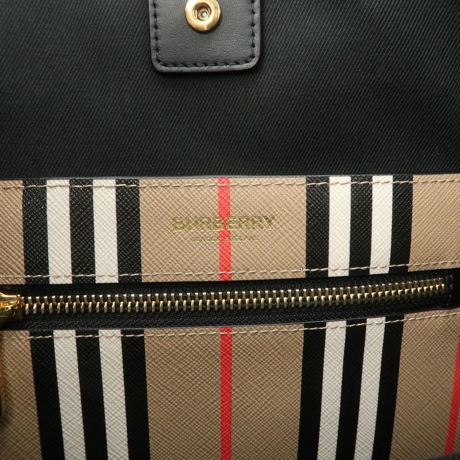 BURBERRY PVC Leather Tote Bag Shoulder Bag Beige Brown