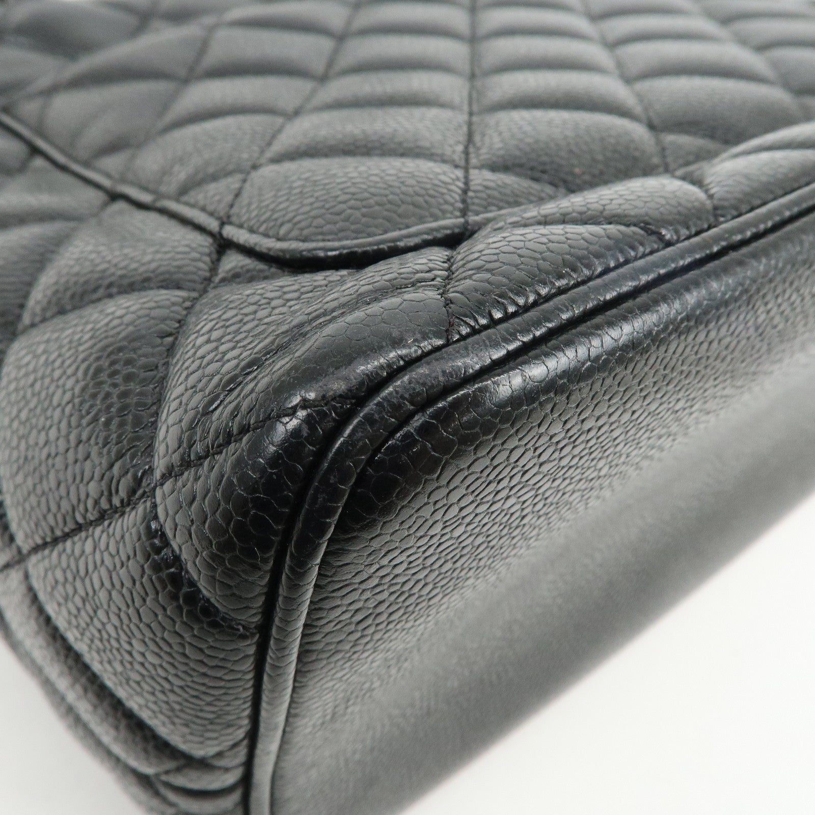 CHANEL Matelasse COCO Mark Medallion Tote Bag Hand Bag Black A01804