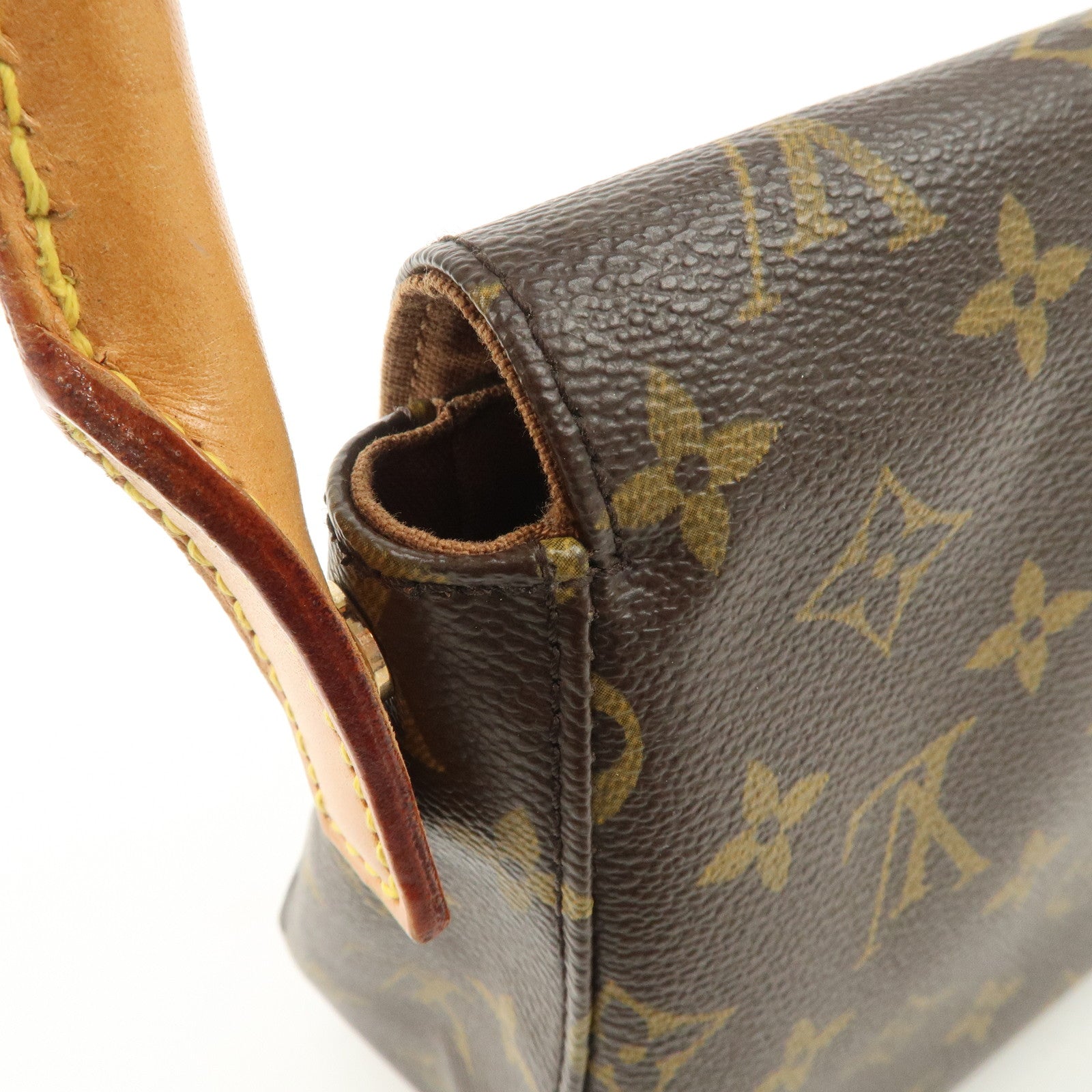 Louis Vuitton Monogram Mini Looping Shoulder Bag Brown M51147 Used