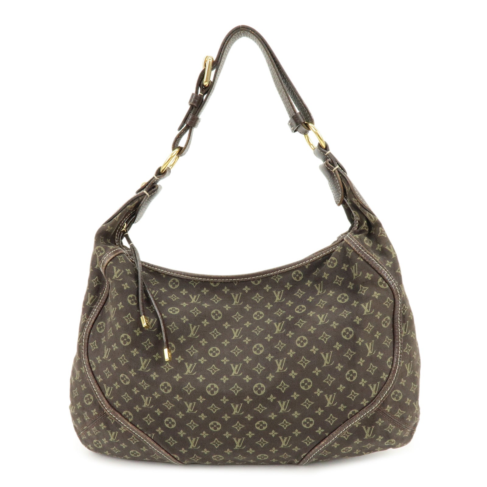 Louis Vuitton Monogram Mini Lin Manon MM Shoulder Bag Ebene M95619