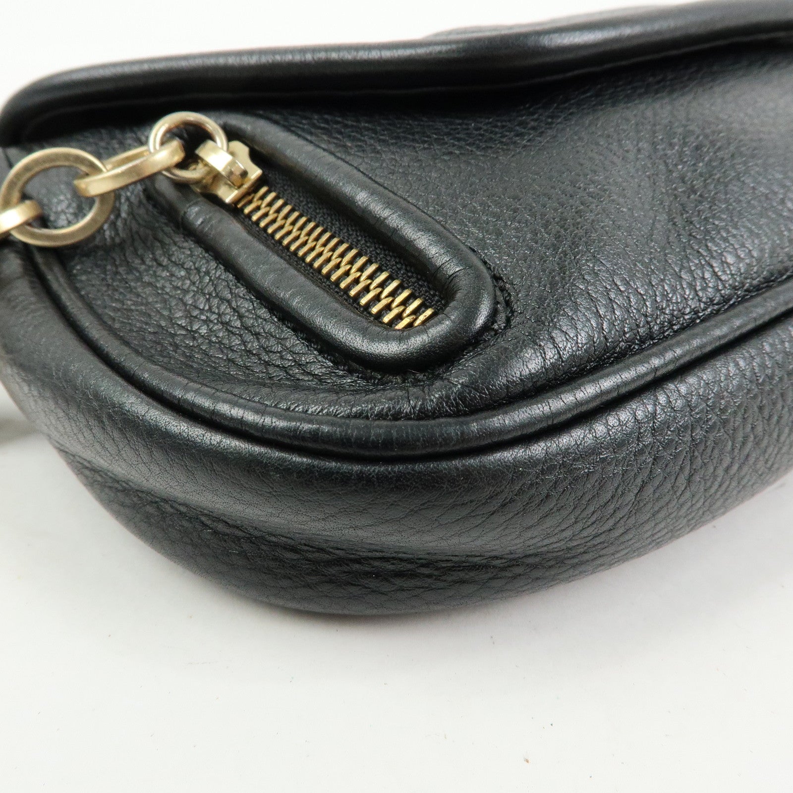 Chloe See By Chloe Leather Shoulder Bag Crossbody Bag Black