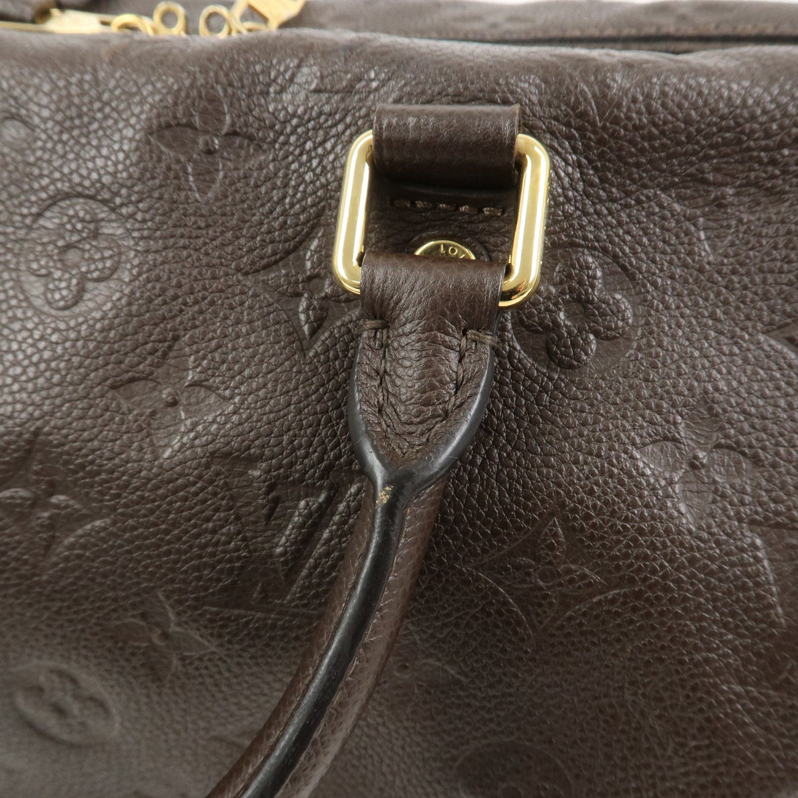 Louis Vuitton Monogram Empreinte Speedy 30 Bandouliere Terre M40751