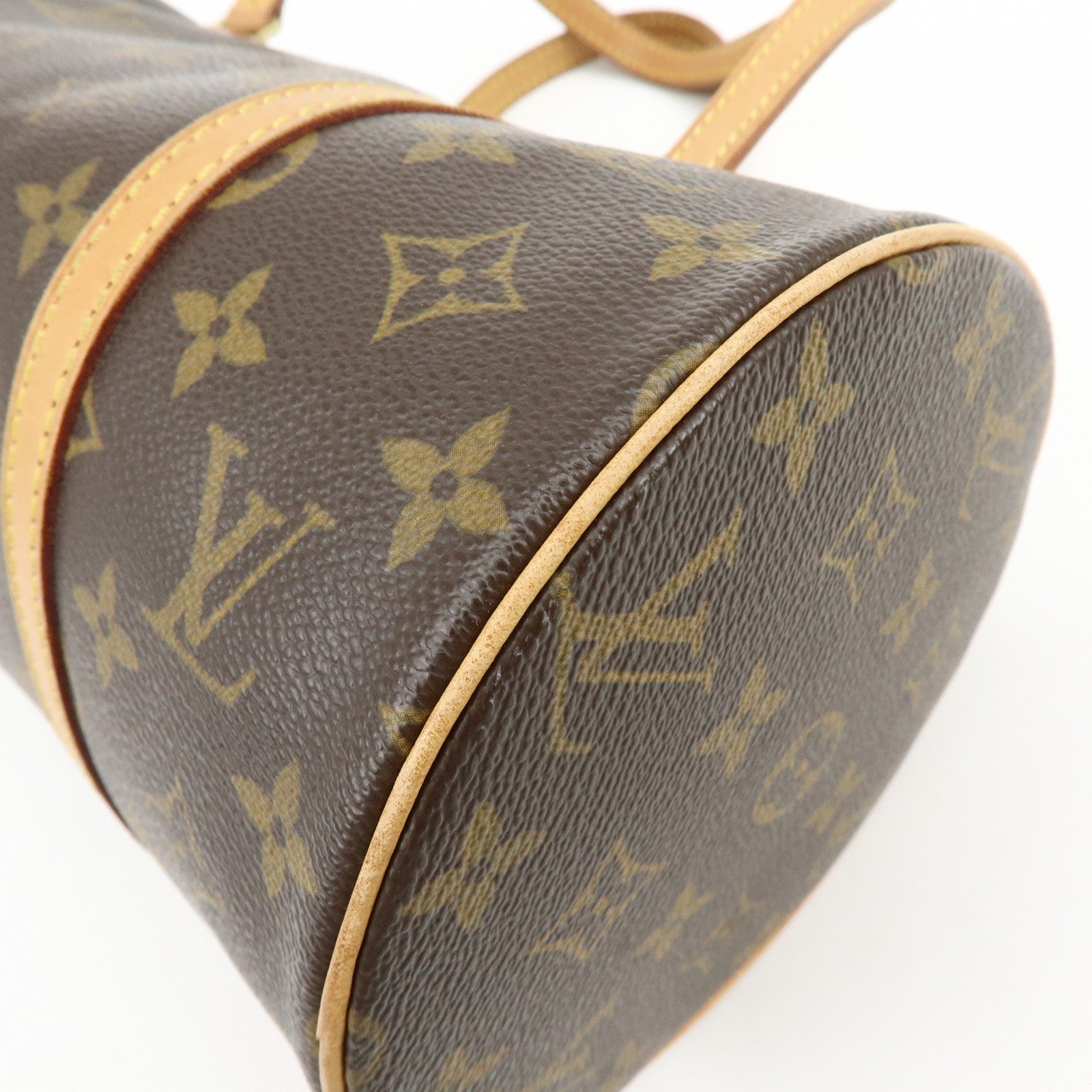 Louis Vuitton Monogram Papillon 30 Hand Bag Brown M51385