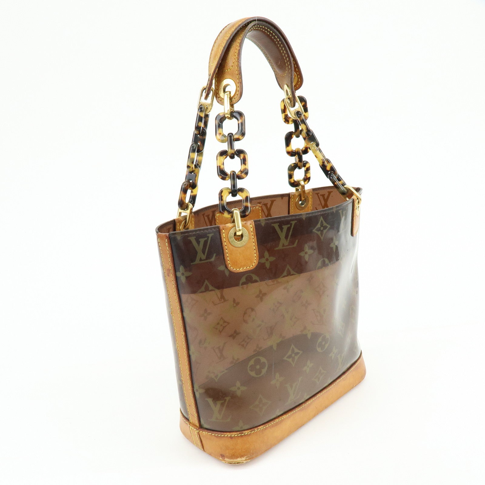 Louis Vuitton Monogram Cabas Ambre PM Tote Bag Clear Brown M92502