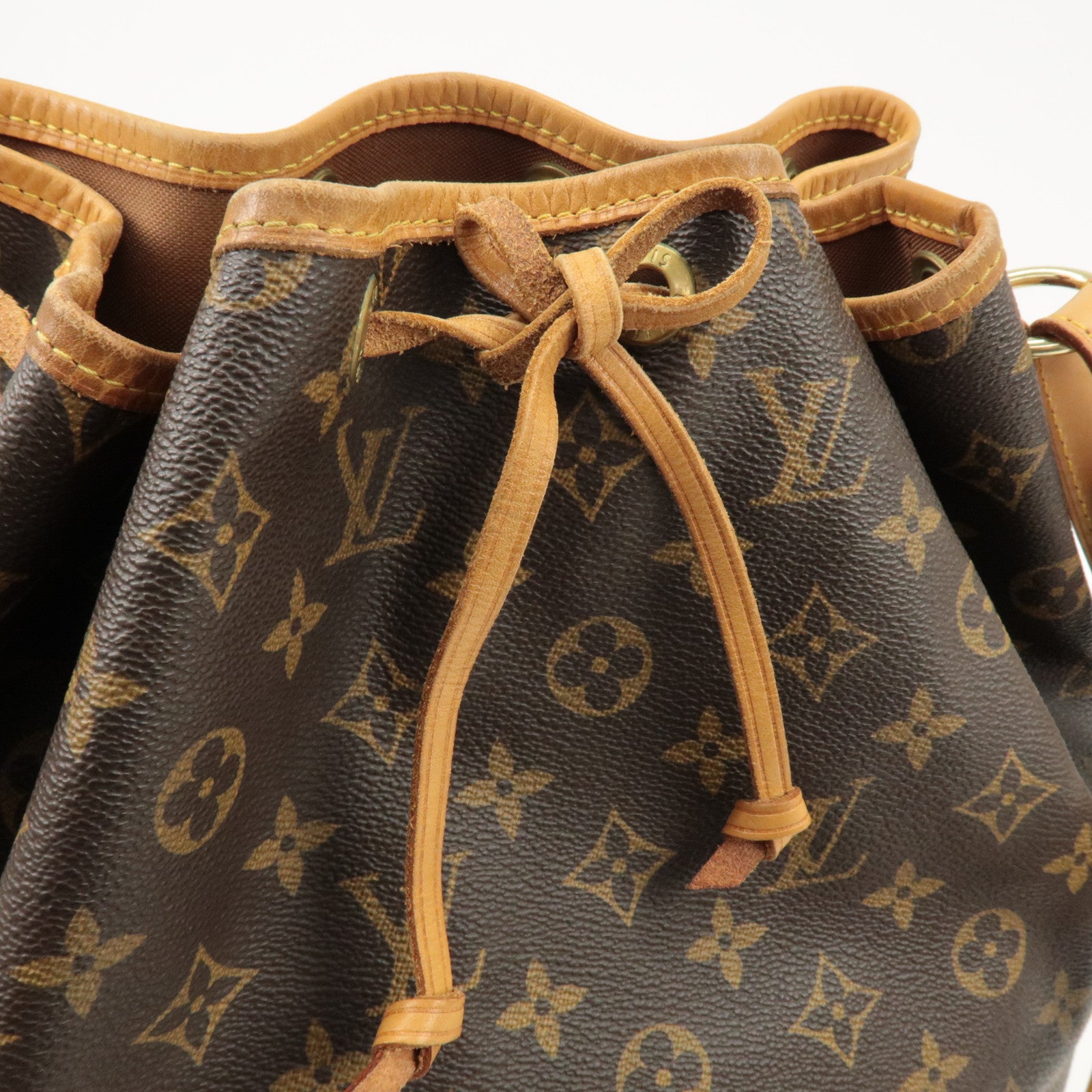 Louis Vuitton Monogram Noe Shoulder Bag Hand Bag Brown M42224 Used