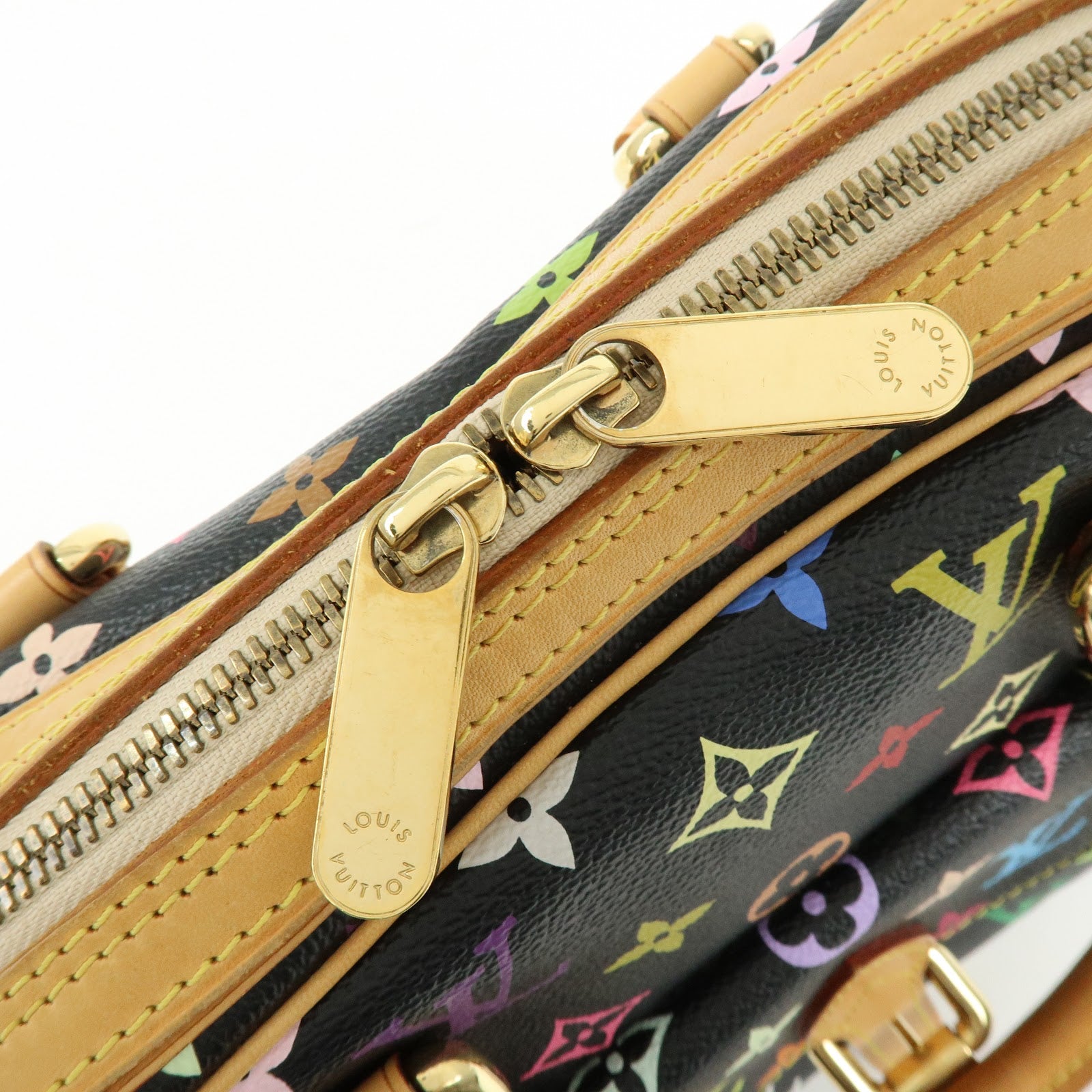 Louis Vuitton Monogram Multicolor Priscilla Hand Bag Noir M40097