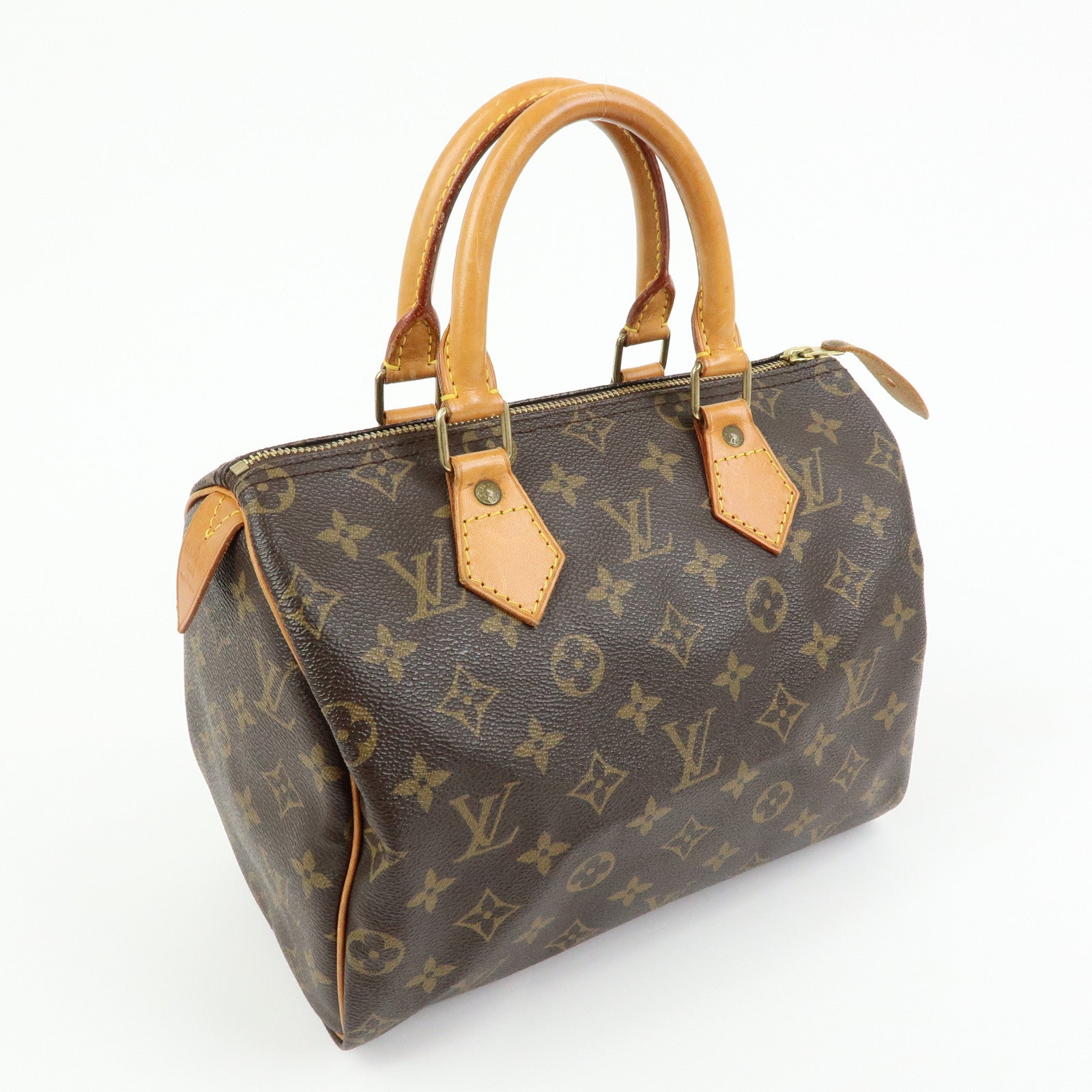 Louis Vuitton Monogram Speedy 25 Boston Bag Hand Bag Brown M41528