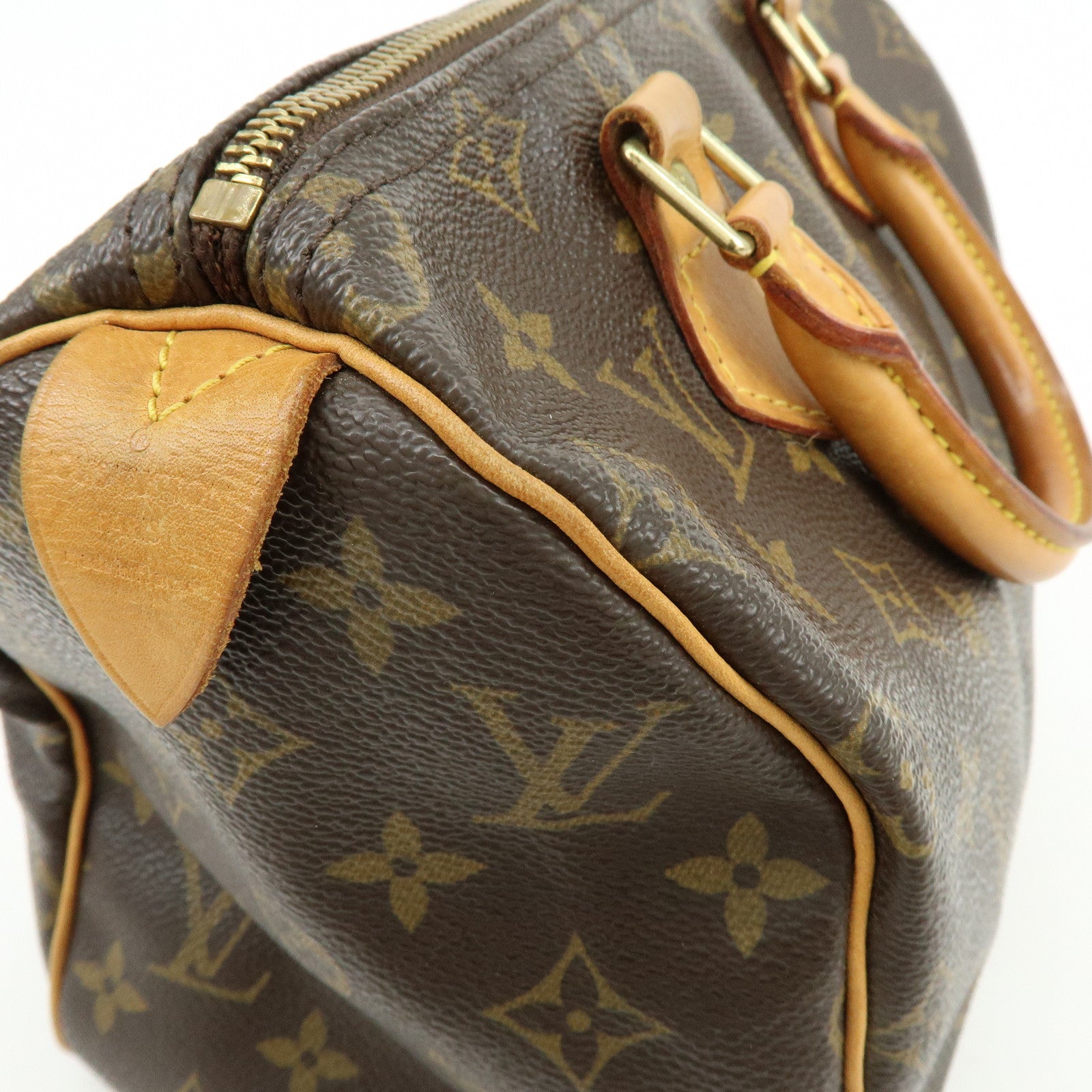 Louis Vuitton Monogram Speedy 25 Boston Bag Hand Bag Brown M41528