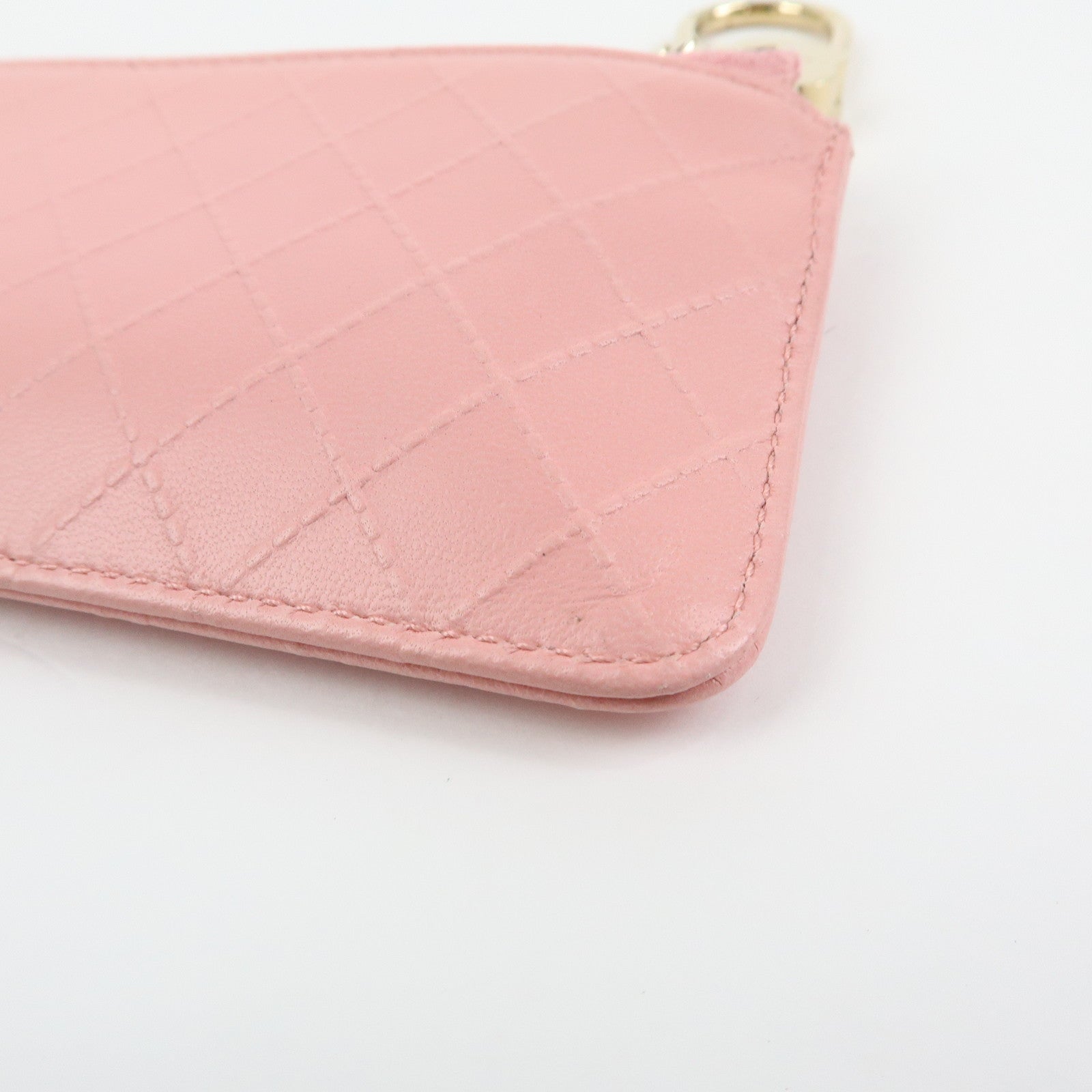 CHANEL Camellia Leather Key Case Coin Case Ginza Exclusive Pink