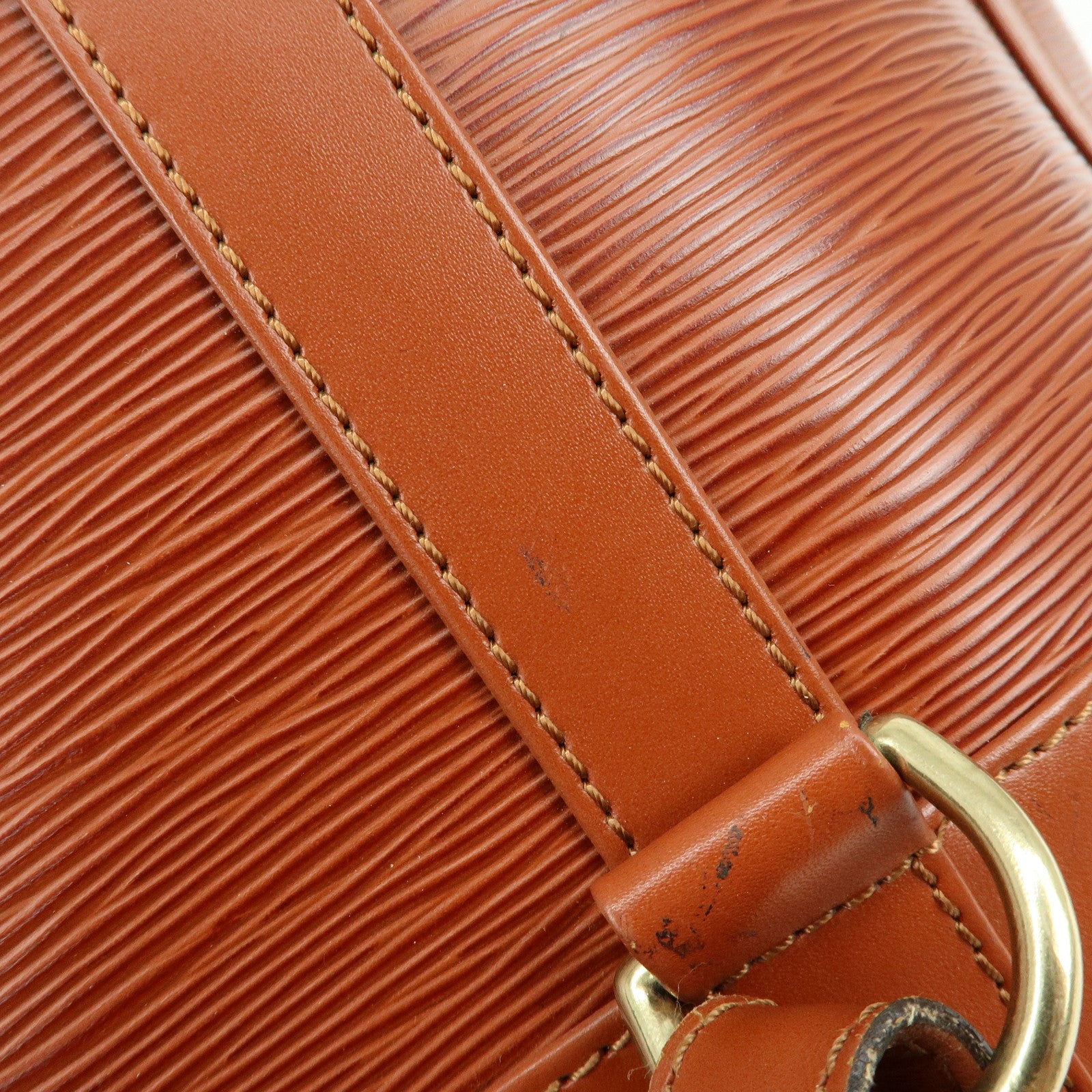 Louis Vuitton Epi Randonnee PM Shoulder Bag Kenya Brown M52353