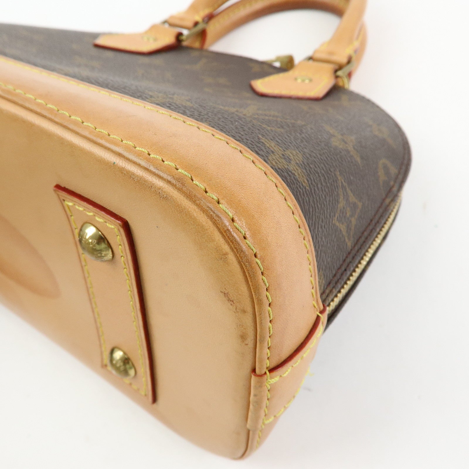 Louis Vuitton Monogram Alma BB 2Way Bag New Style Brown M46990