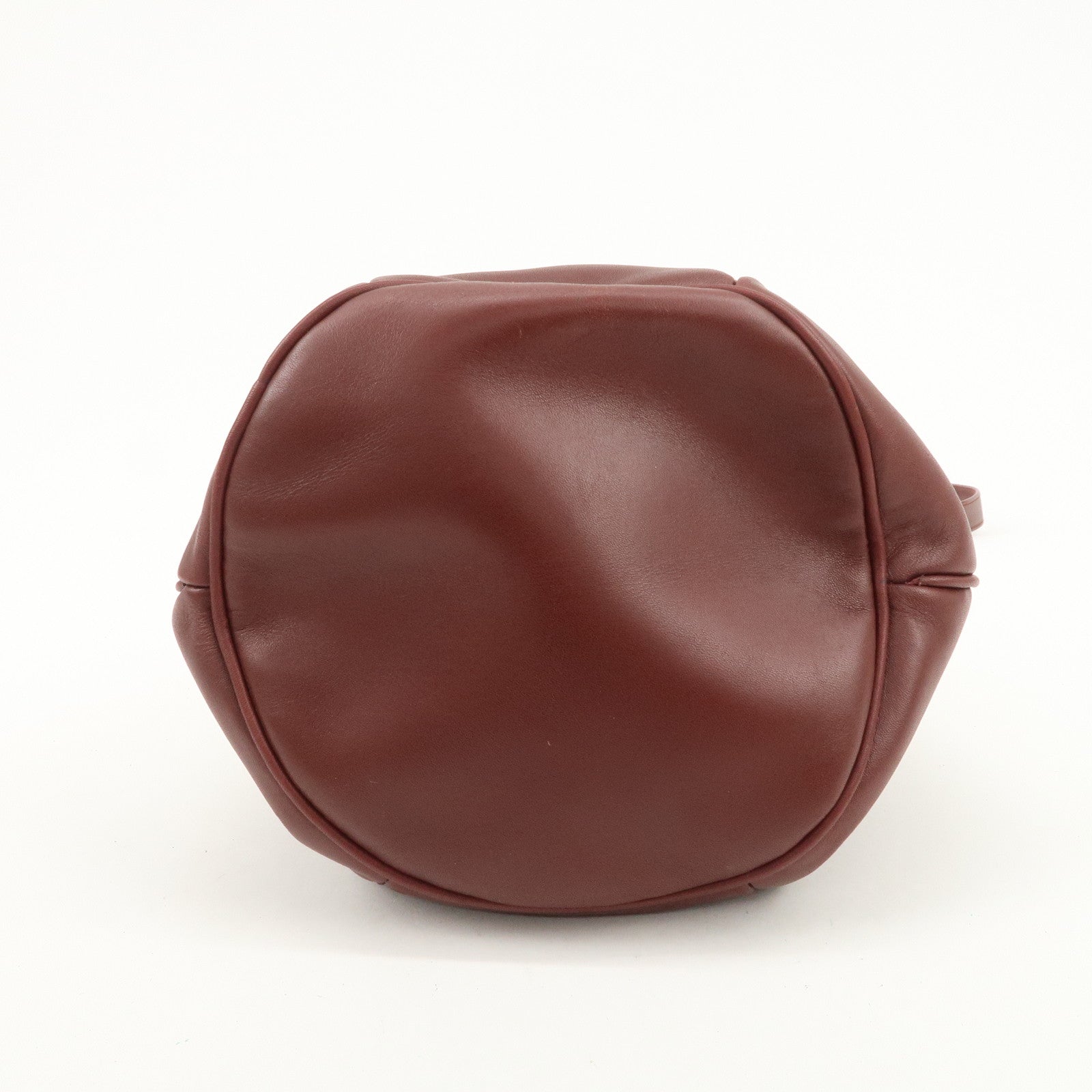 Cartier Must de Cartier Calf Leather Shoulder Bag Burgundy