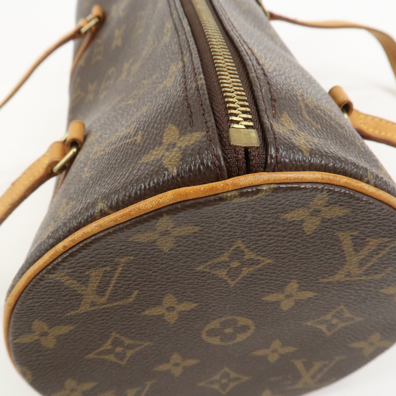 Louis Vuitton Monogram Papillon 30 Hand Bag Brown M51385