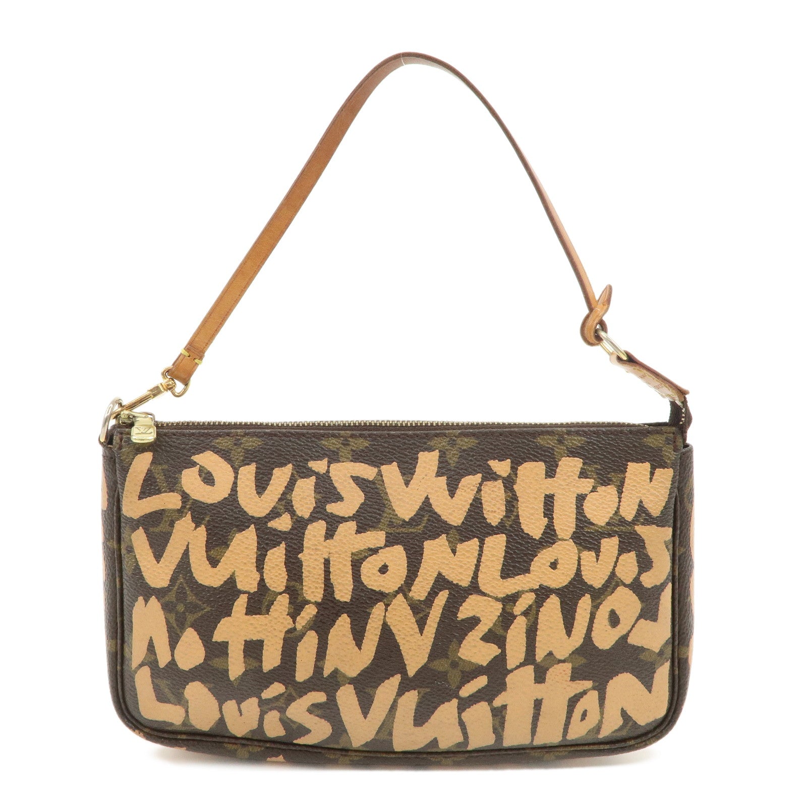Louis Vuitton Monogram Graffiti Pochette Accessoires Peach M92193