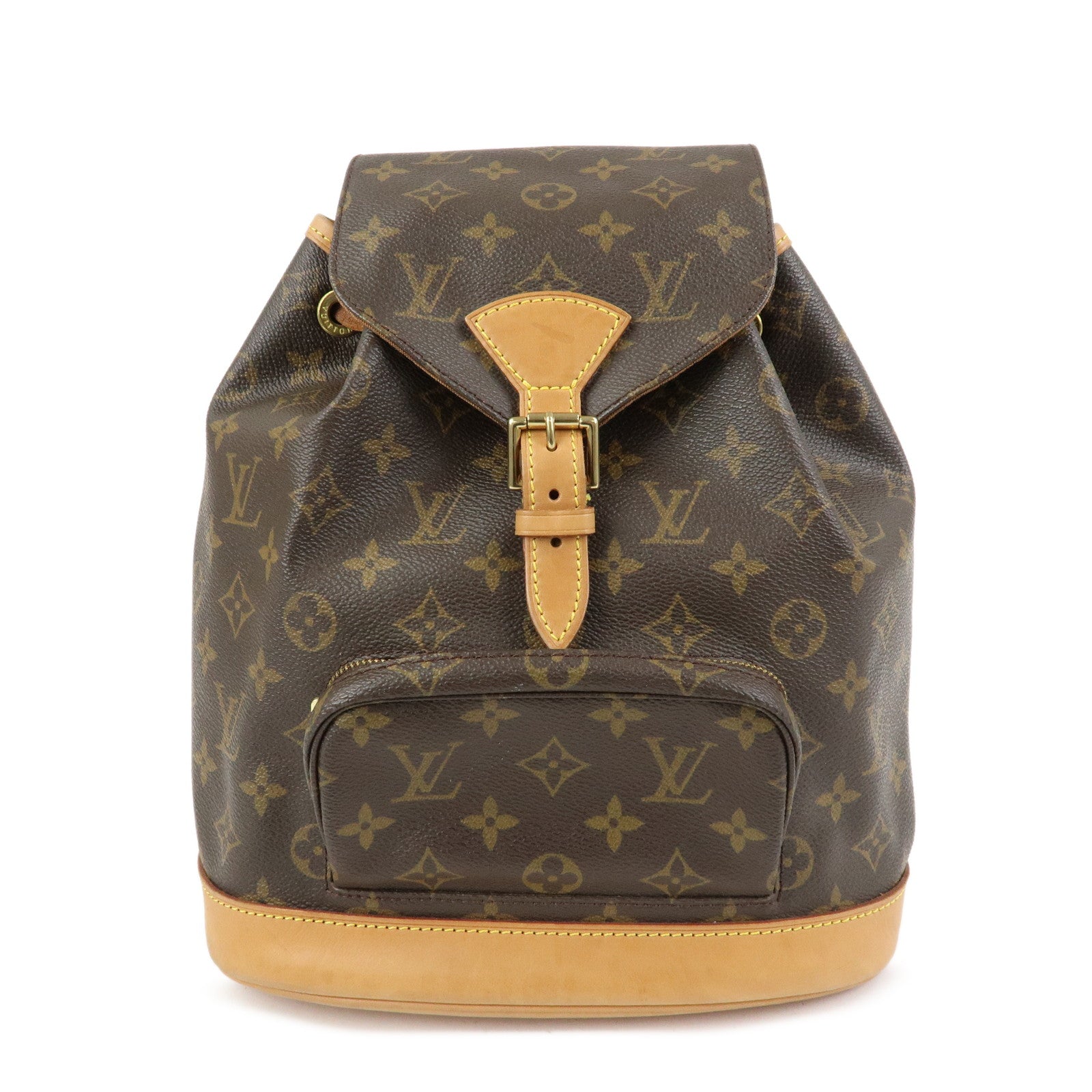 Louis Vuitton Monogram Montsouris MM Backpack Rucksack Brown M51136