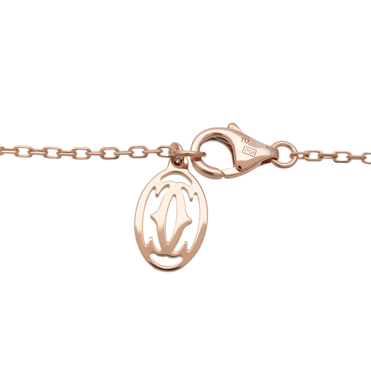 Cartier D'amour 1P Diamond Necklace SM K18 750PG Rose Gold