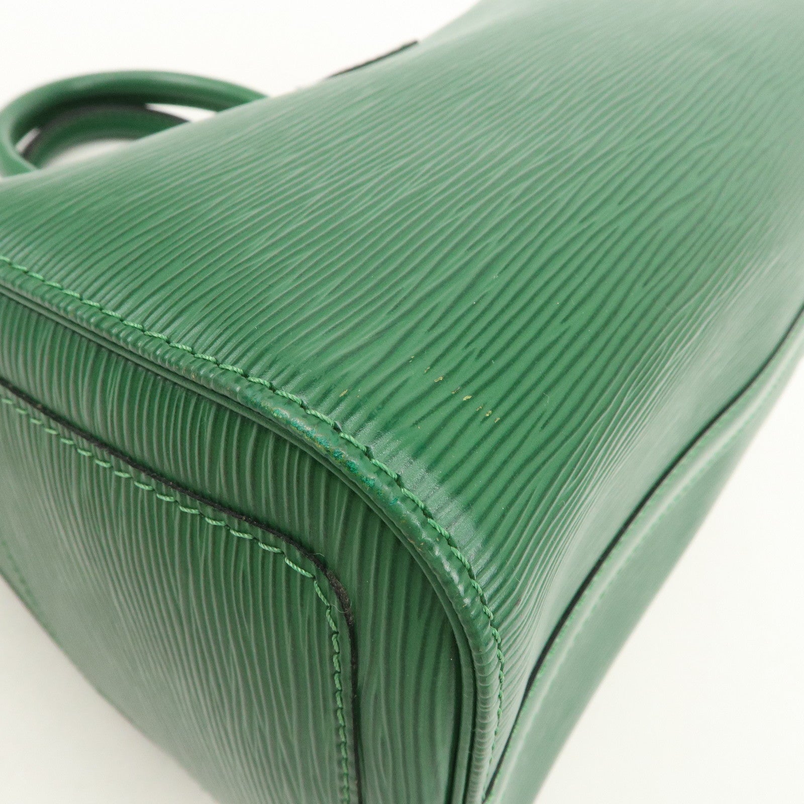 Louis Vuitton Epi Speedy 30 Hand Bag Boston Bag Borneo Green M43004 Used