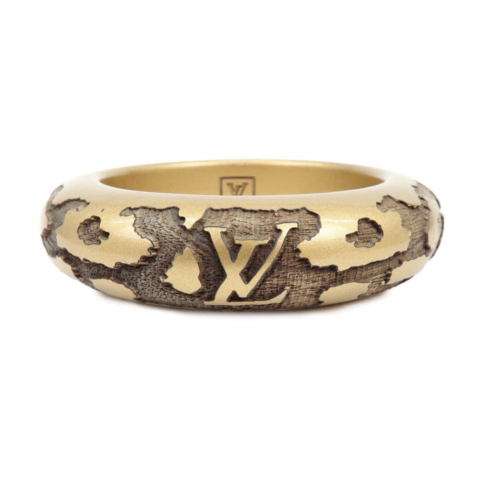 Louis Vuitton Leo Monogram Wood Lacquer Bangle Bracelet M65964