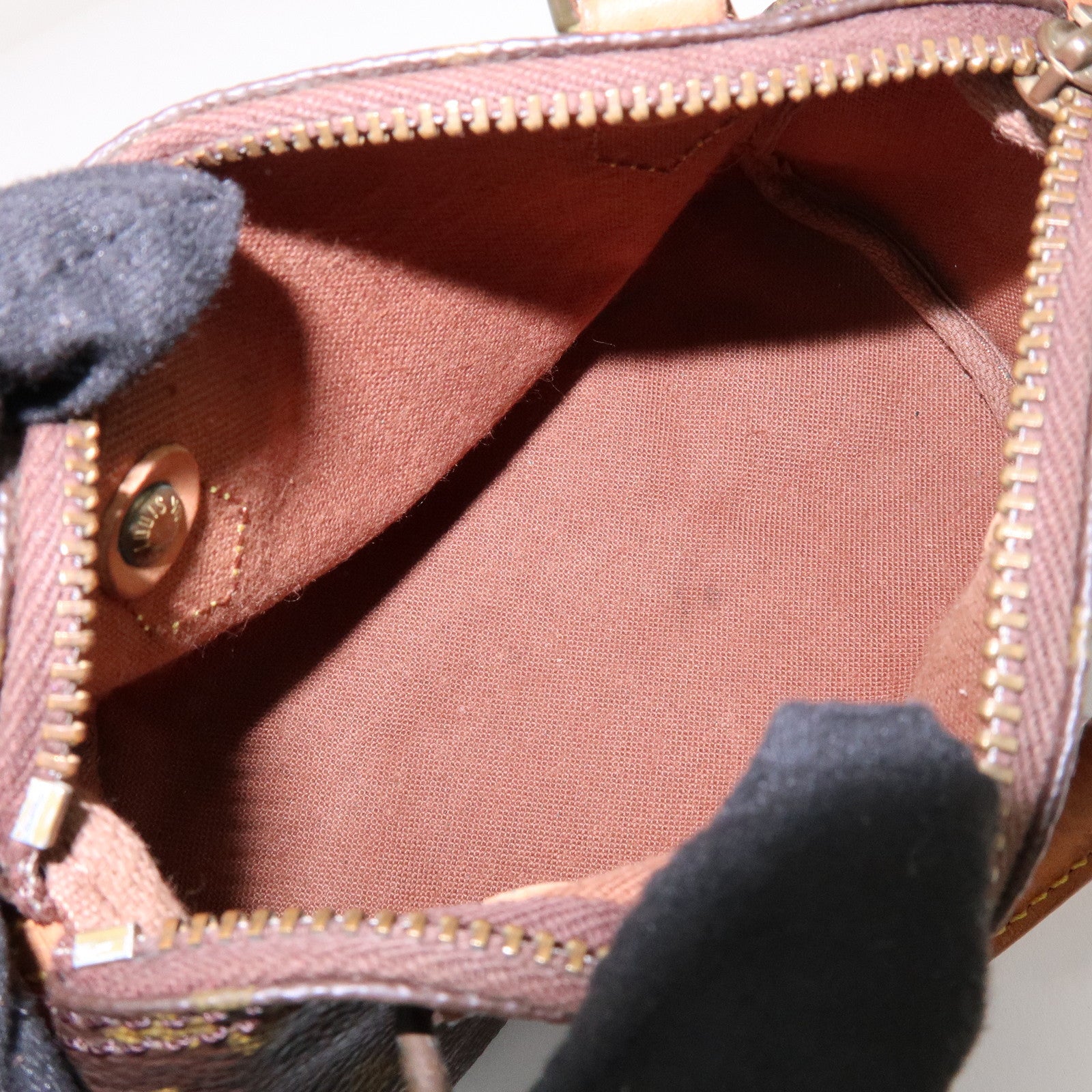 Louis Vuitton Monogram Mini Speedy Hand Bag & Strap Brown M41534