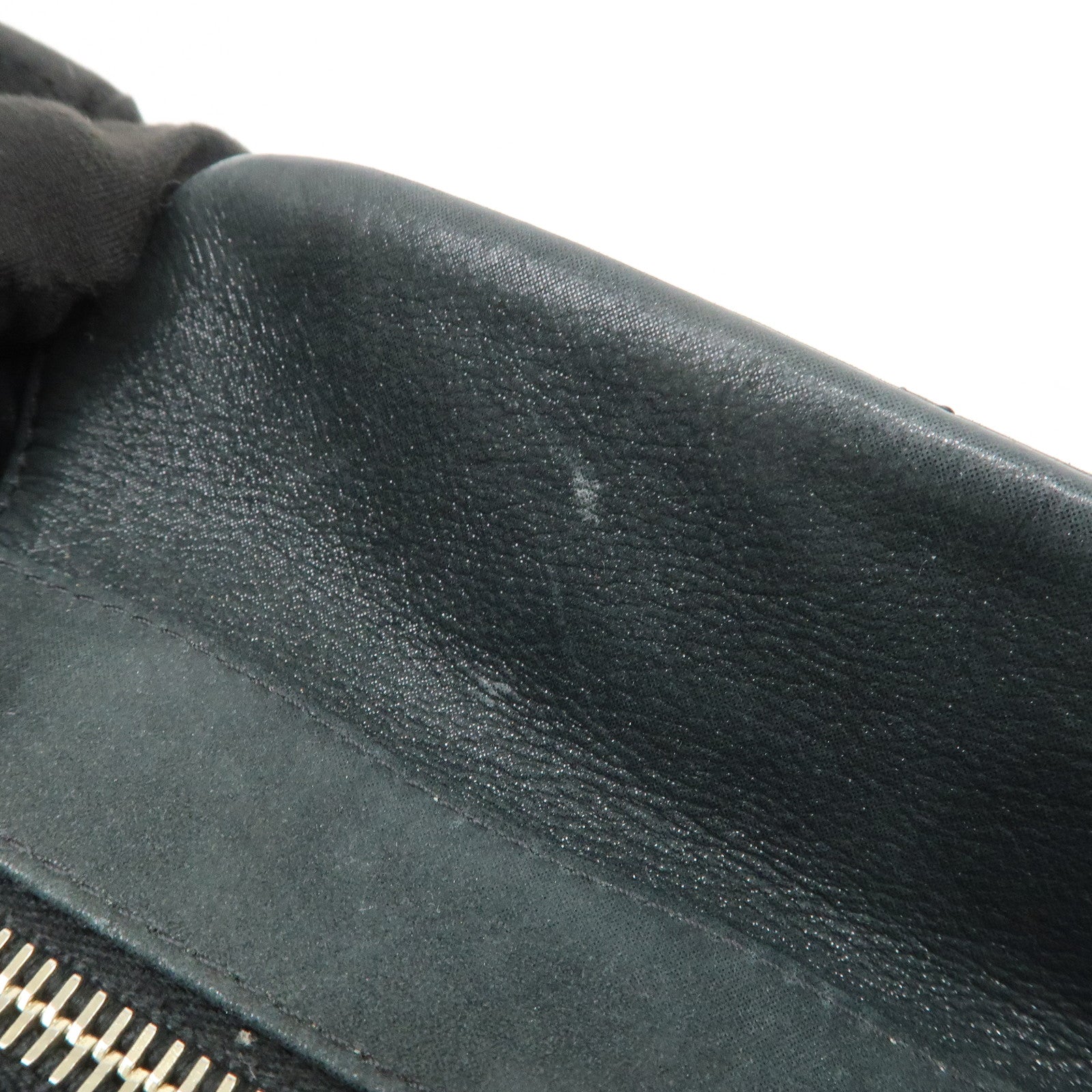 CHANEL Matelasse COCO Mark Lamb Skin Shoulder Bag Black A50475