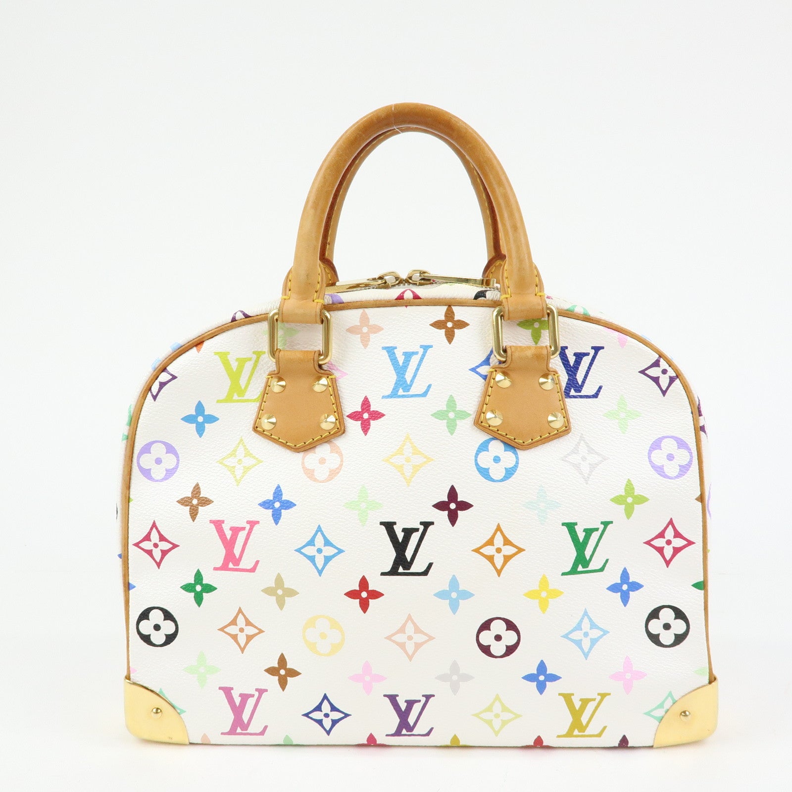 Louis Vuitton Monogram Multicolor Trouville Hand Bag Blanc M92663